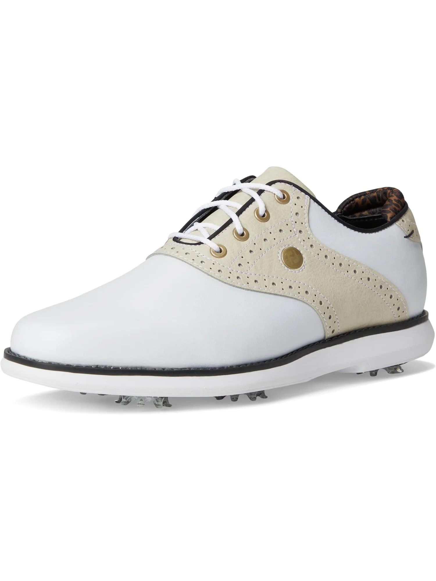 Кроссовки FootJoy Traditions Golf Shoes- Previous Season — изображение 7 из 7, белый/бежевый/черный