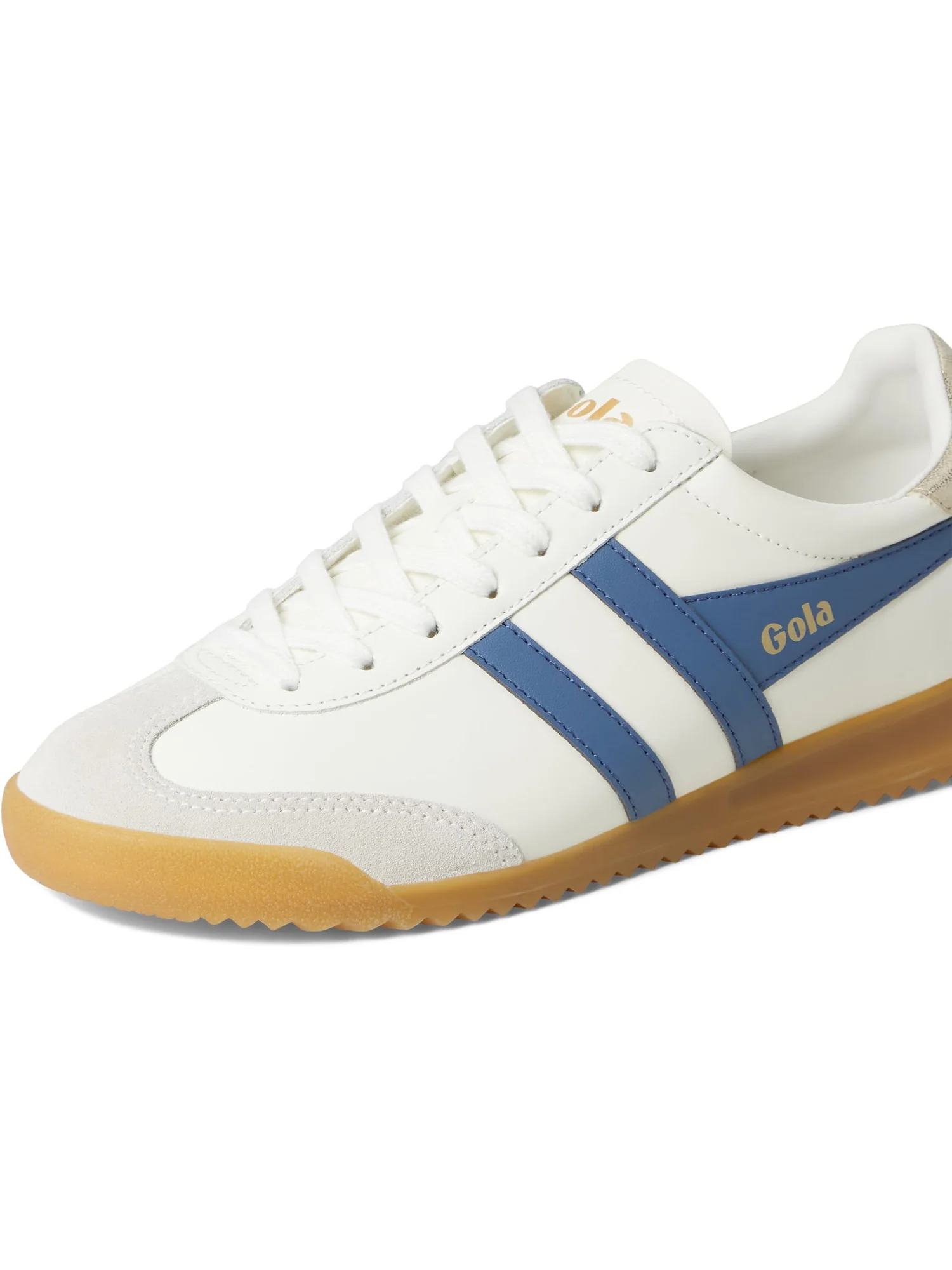 Кроссовки Gola Torpedo Leather — изображение 6 из 7, белый//золотистый