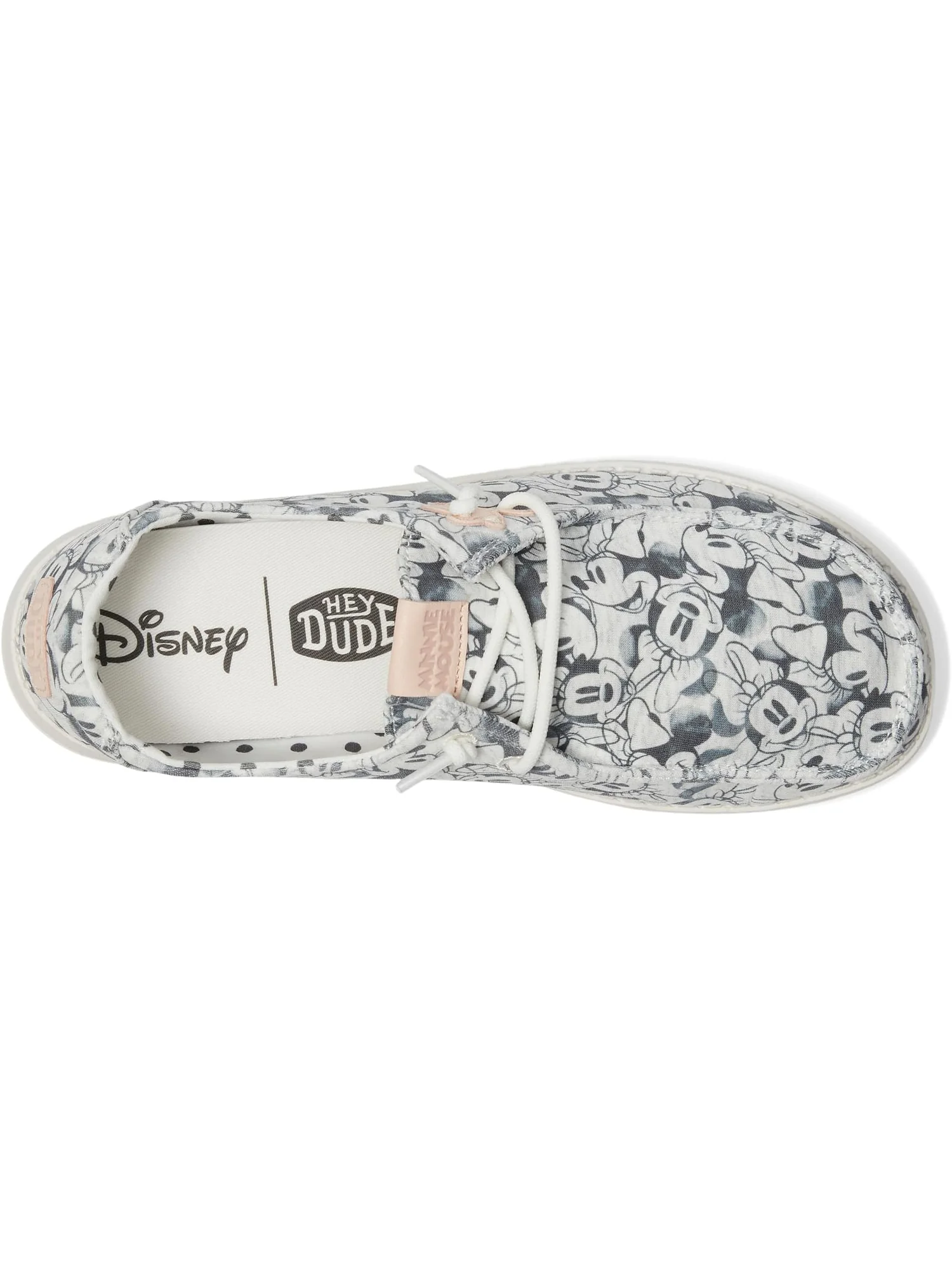 Кроссовки Hey Dude Kids Wendy Minnie Mouse Print — изображение 2 из 7, серый мульти
