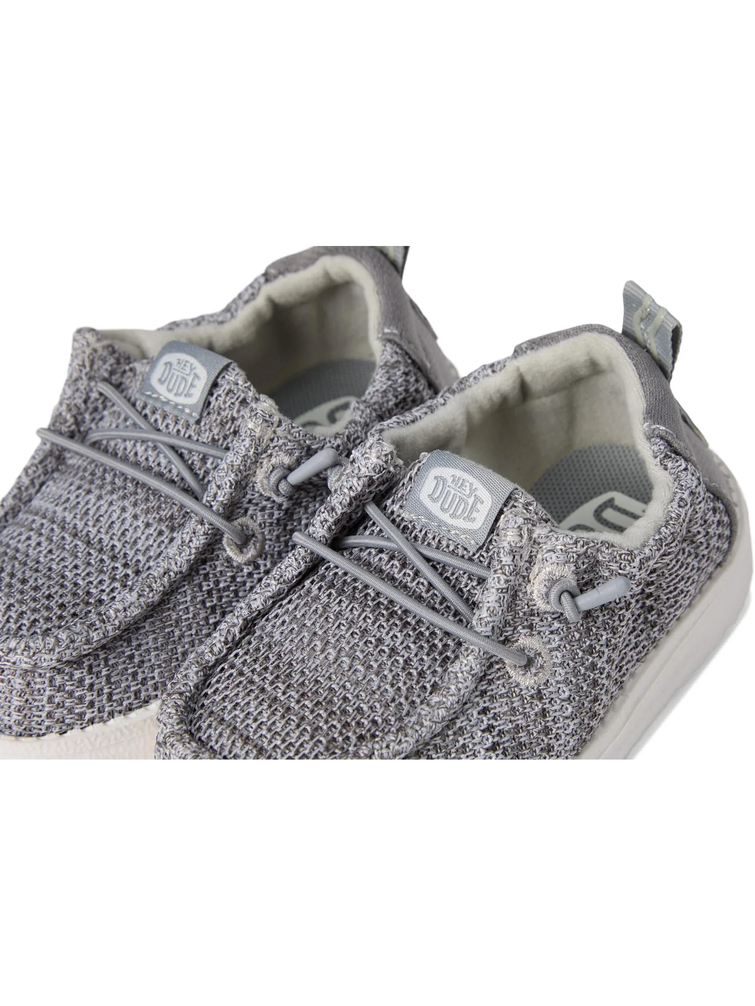 Кроссовки Hey Dude Kids Lildude Slip-On Core — изображение 6 из 7, серый/белый
