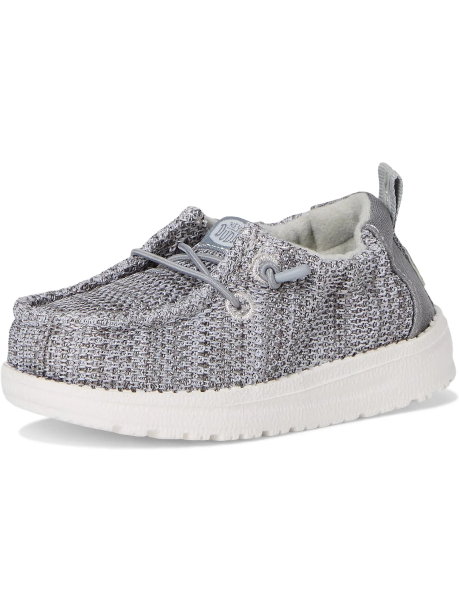 Кроссовки Hey Dude Kids Lildude Slip-On Core — изображение 7 из 7, серый/белый