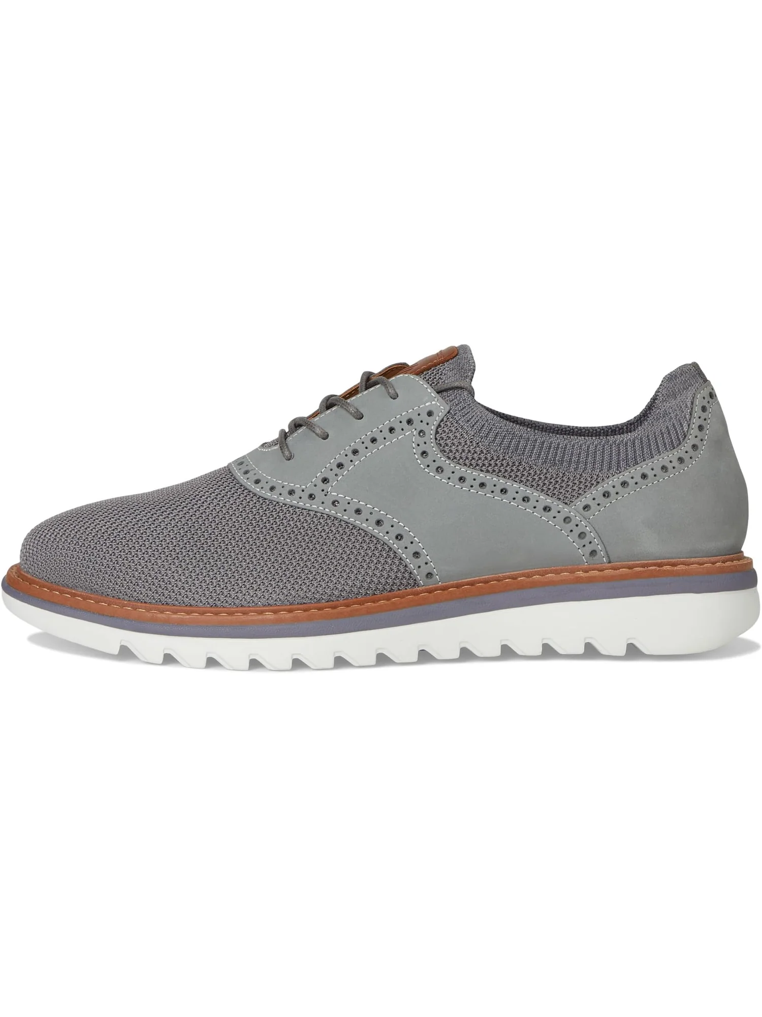 Кроссовки Johnston & Murphy Braydon Knit Saddle — изображение 4 из 7, серый