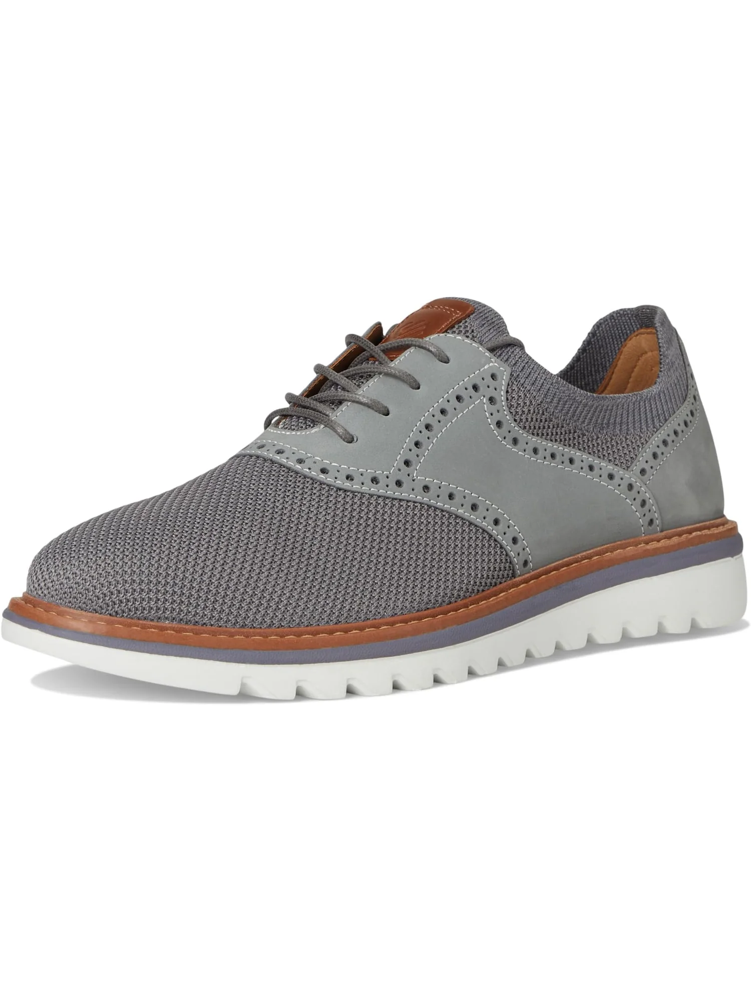 Кроссовки Johnston & Murphy Braydon Knit Saddle — изображение 7 из 7, серый