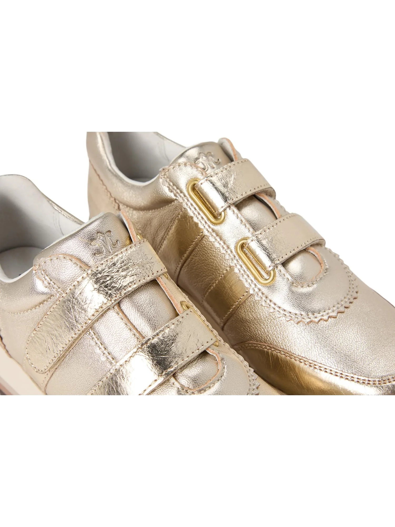 Кроссовки Johnston & Murphy Gracie Double Strap Sneakers — изображение 6 из 7, золотистый металлик