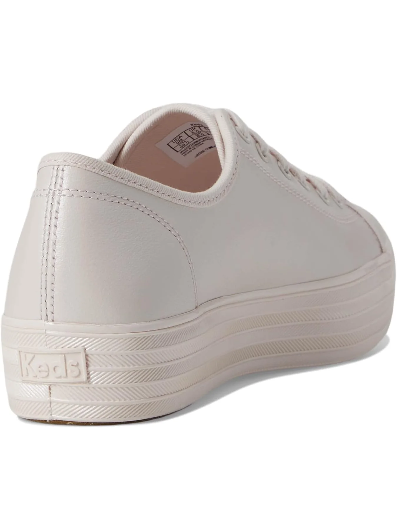 Кроссовки Keds Triple Kick Leather — изображение 5 из 7, розовый