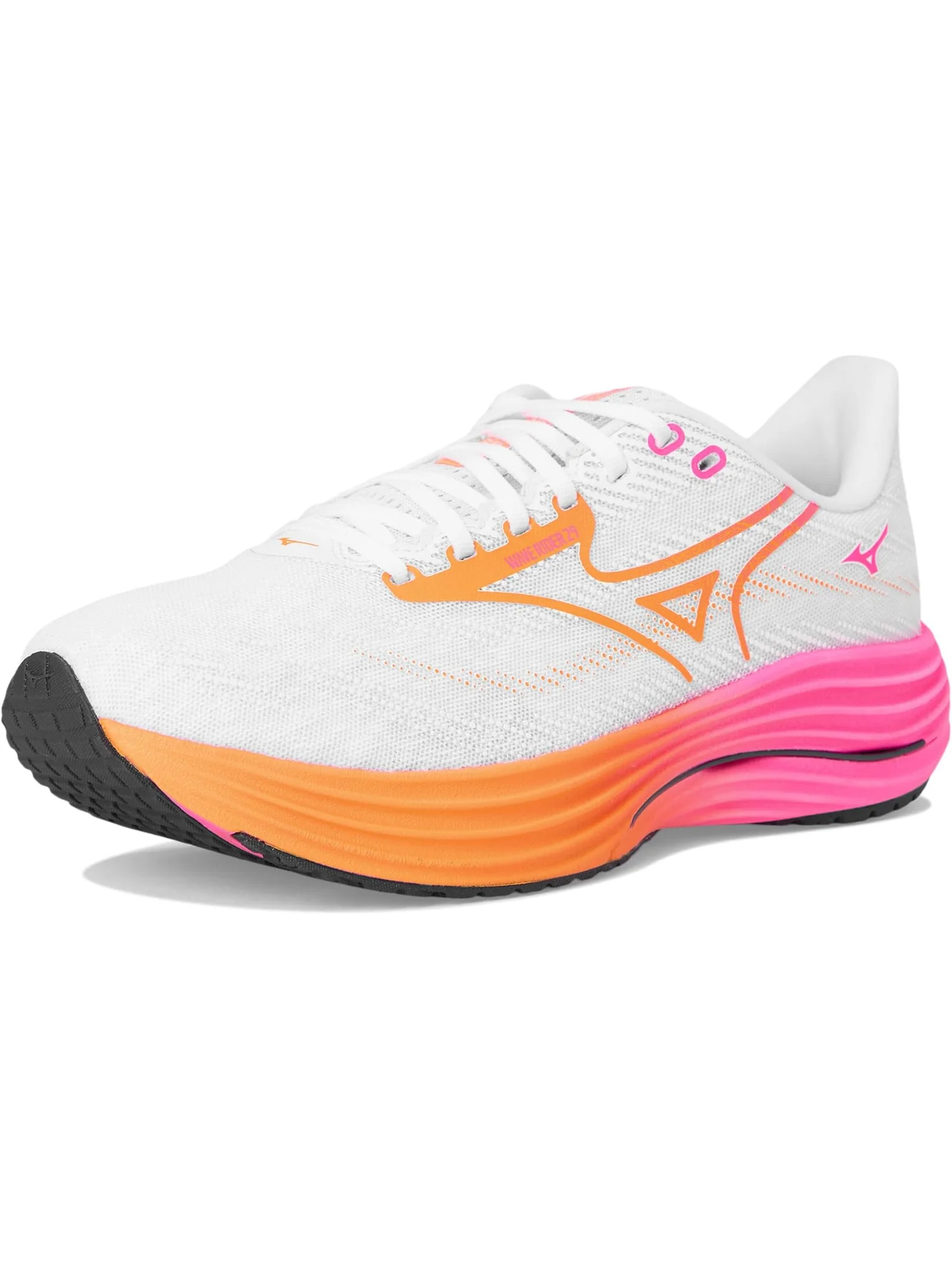 Кроссовки Mizuno Wave Rider 29 Hanabi — изображение 7 из 7, белый/оранжевый