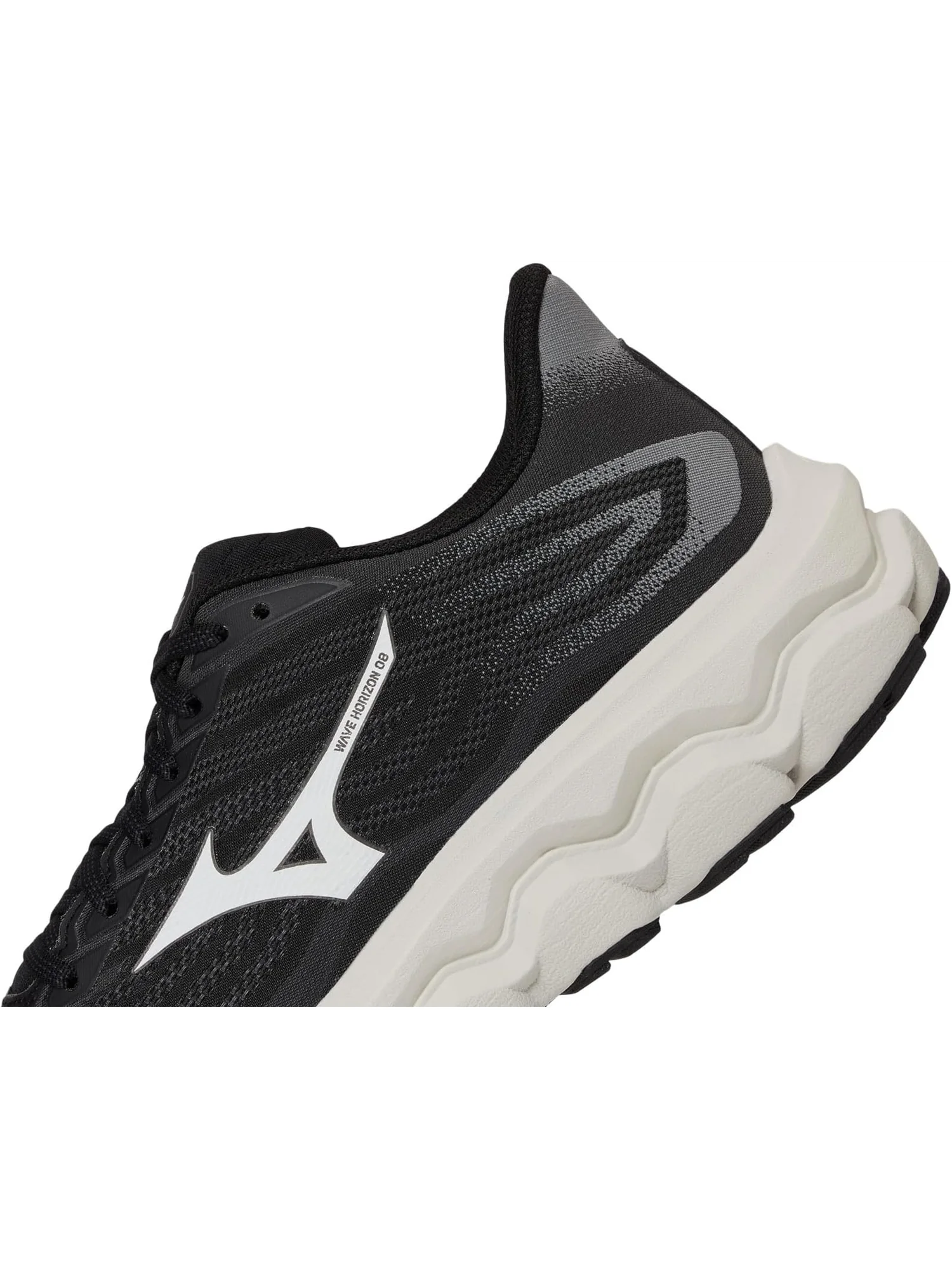 Кроссовки Mizuno Wave Horizon 8 — изображение 6 из 7, черный/белый