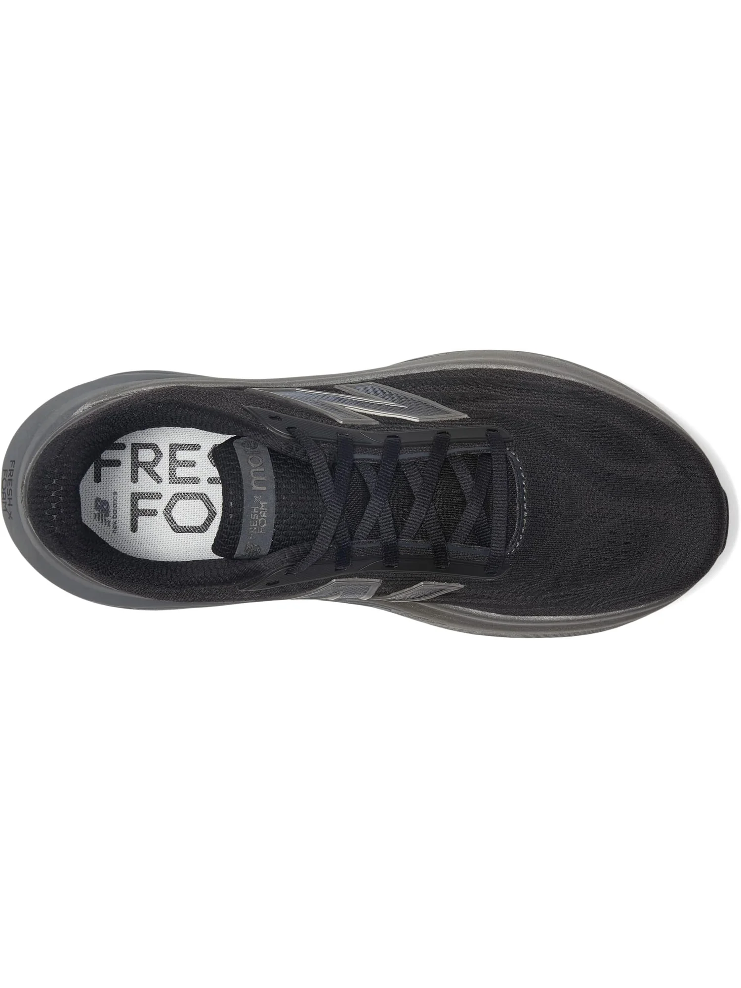 Кроссовки New Balance Men's Fresh Foam X More v6 — изображение 2 из 7, черный//черный металлик