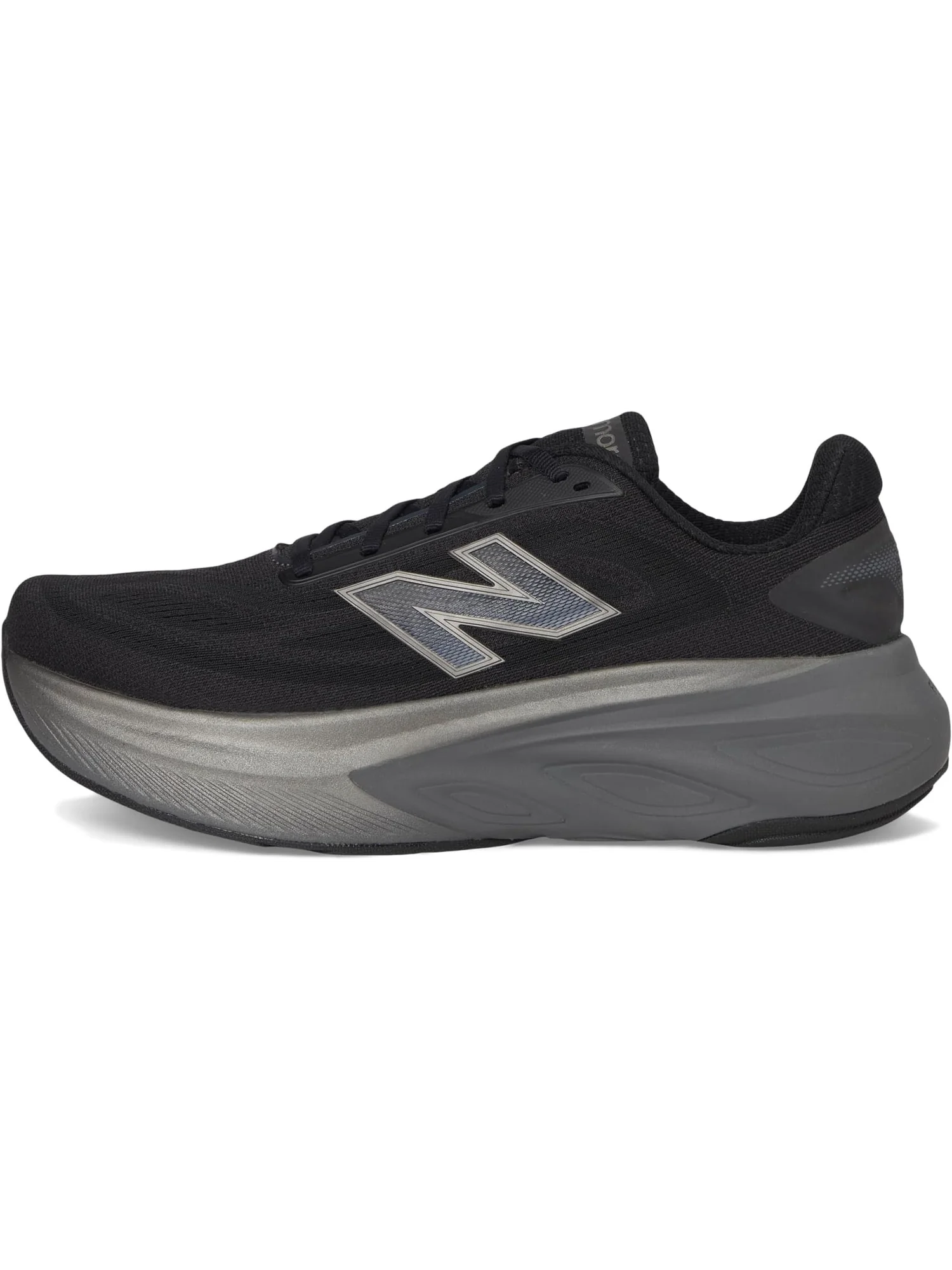 Кроссовки New Balance Men's Fresh Foam X More v6 — изображение 4 из 7, черный//черный металлик