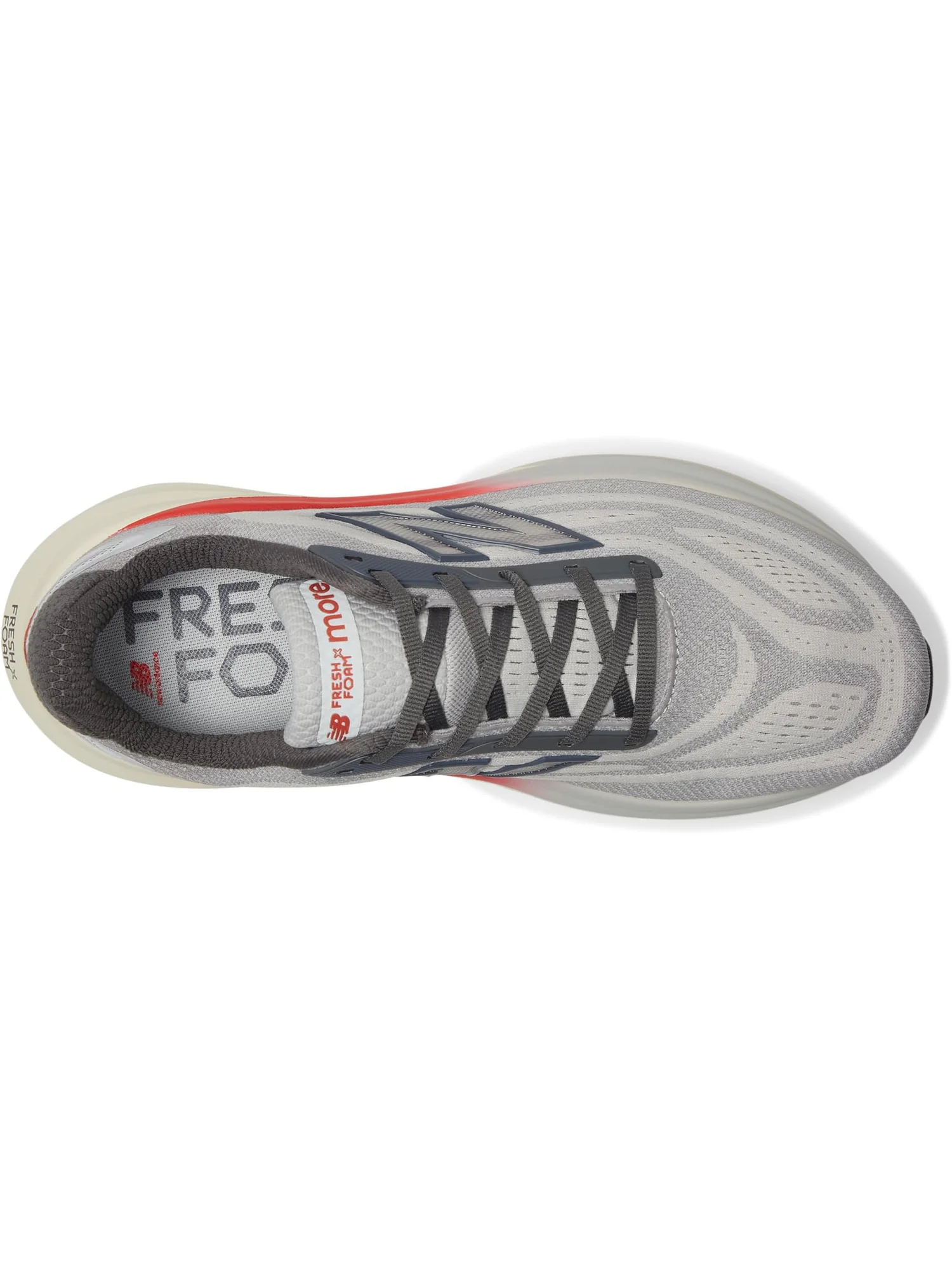Кроссовки New Balance Fresh Foam X More v6 — изображение 2 из 7, серый/красный