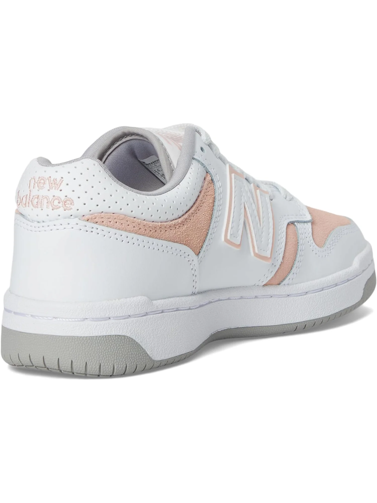 Кроссовки New Balance Kids 480 — изображение 5 из 7, белый/розовый