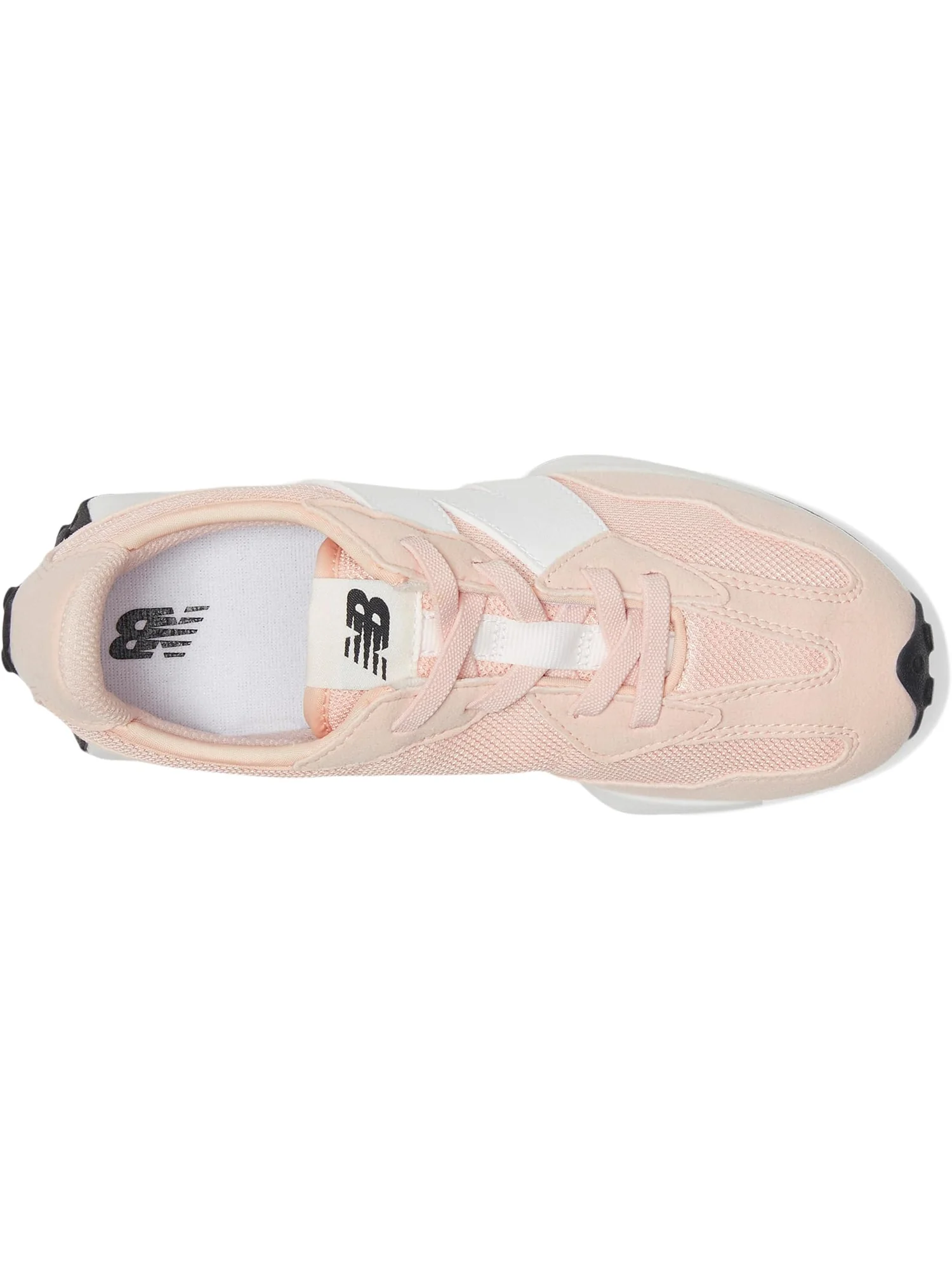 Кроссовки New Balance Kids 327 Bungee Lace — изображение 2 из 7, розовый/белый