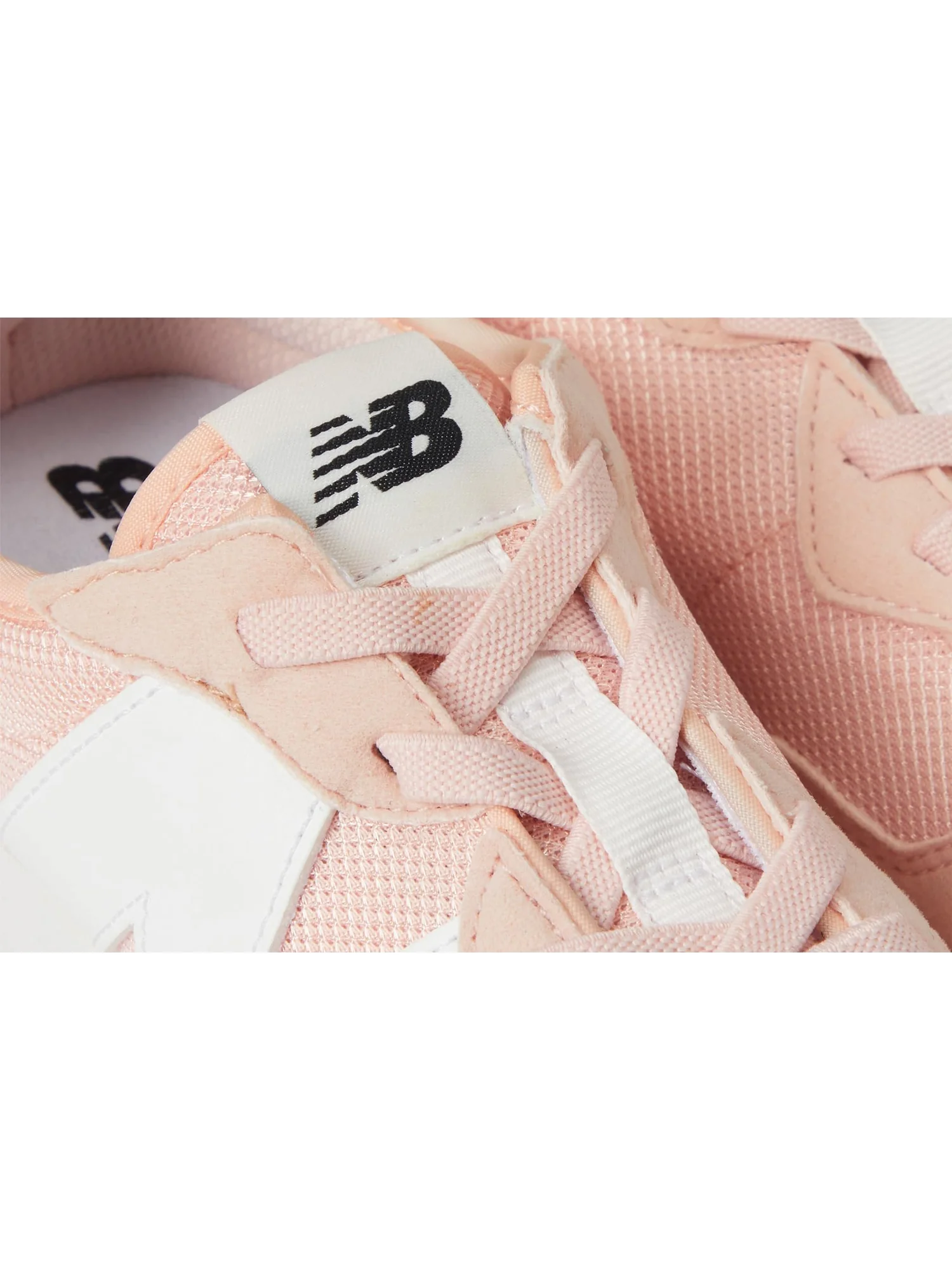 Кроссовки New Balance Kids 327 Bungee Lace — изображение 6 из 7, розовый/белый