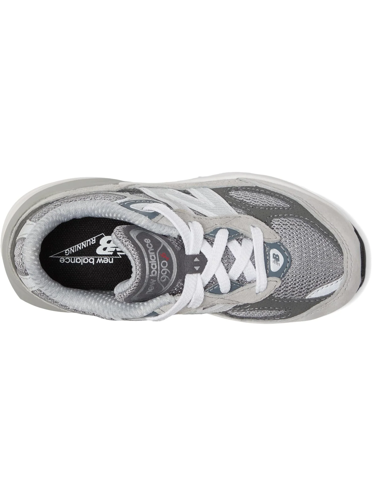 Кроссовки New Balance Kids 990v6 — изображение 2 из 6, серый/серебристый