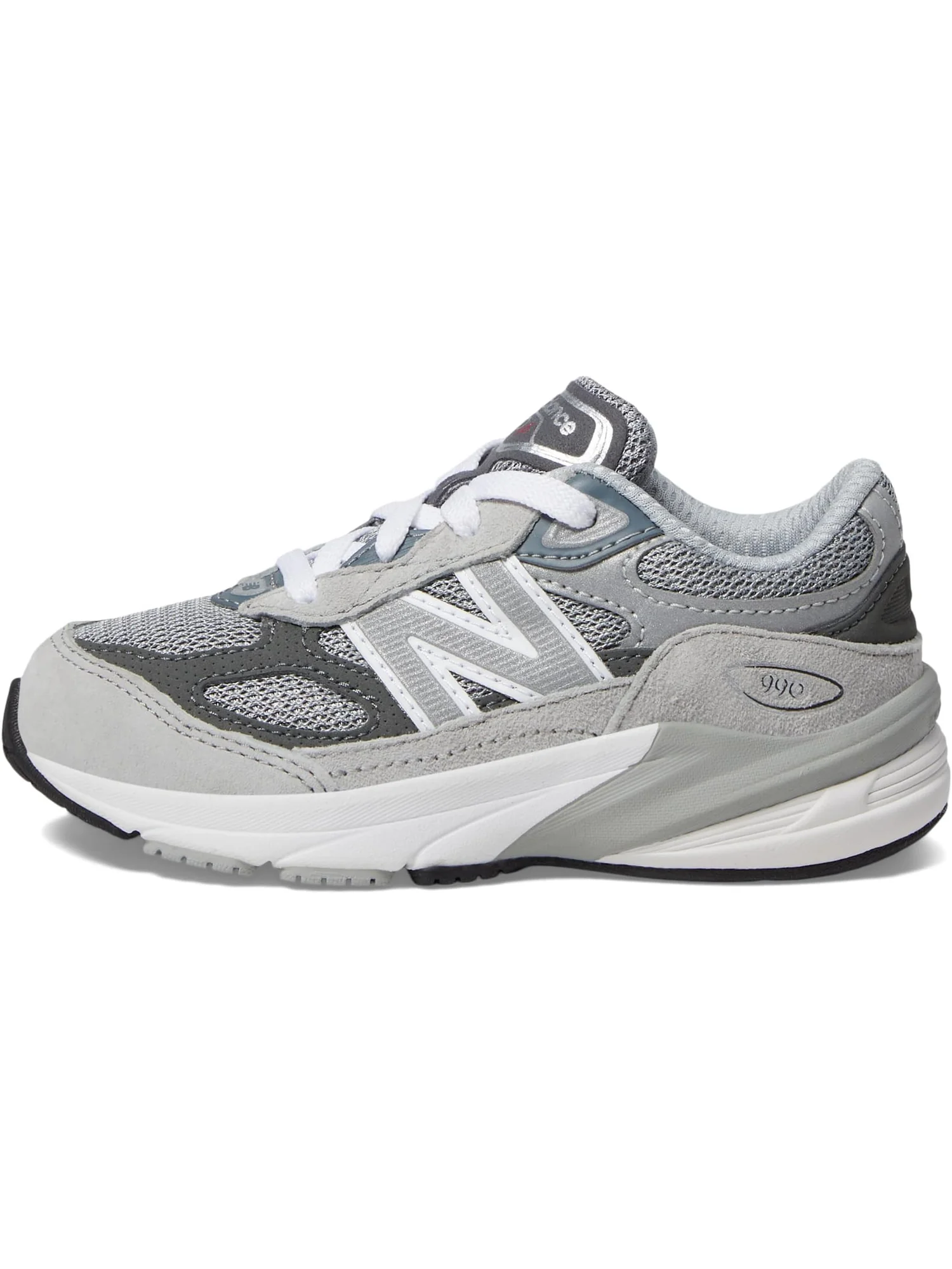 Кроссовки New Balance Kids 990v6 — изображение 4 из 6, серый/серебристый