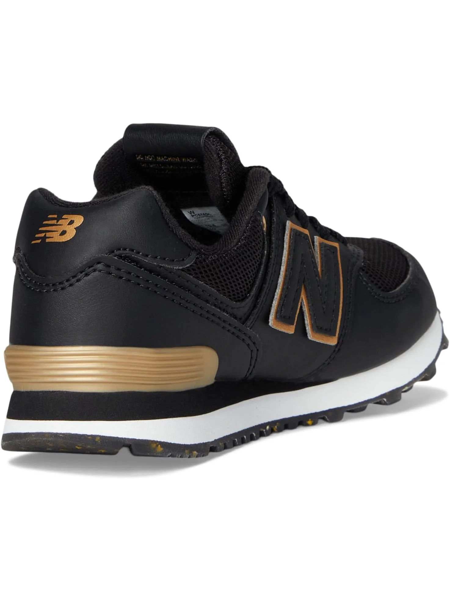 Кроссовки New Balance Kids 574 — изображение 5 из 7, черный/золотистый
