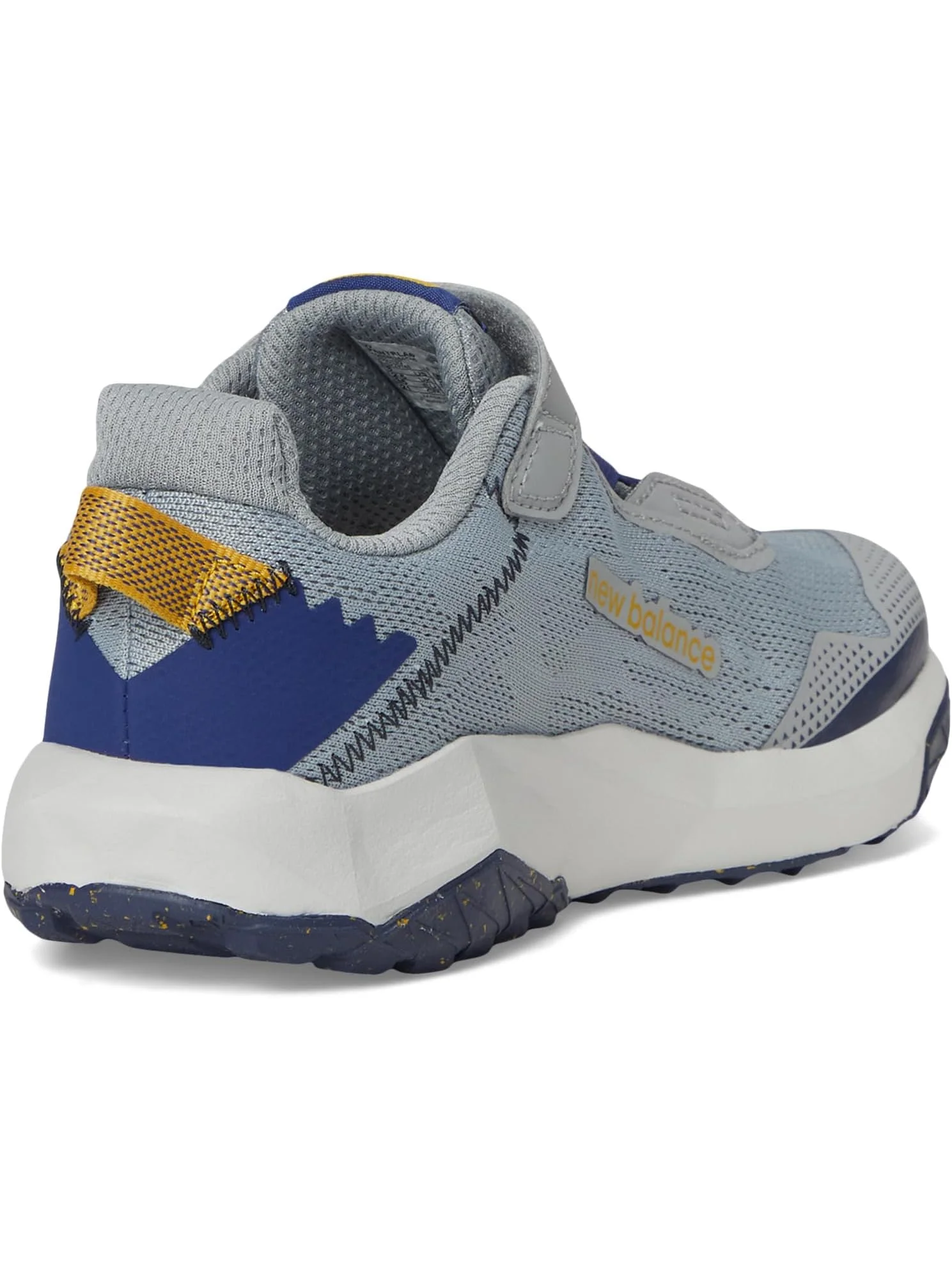 Кроссовки New Balance Kids Dynasoft Nitrel V6 Bungee Lace With Top Strap — изображение 5 из 7, серый/синий/золотистый