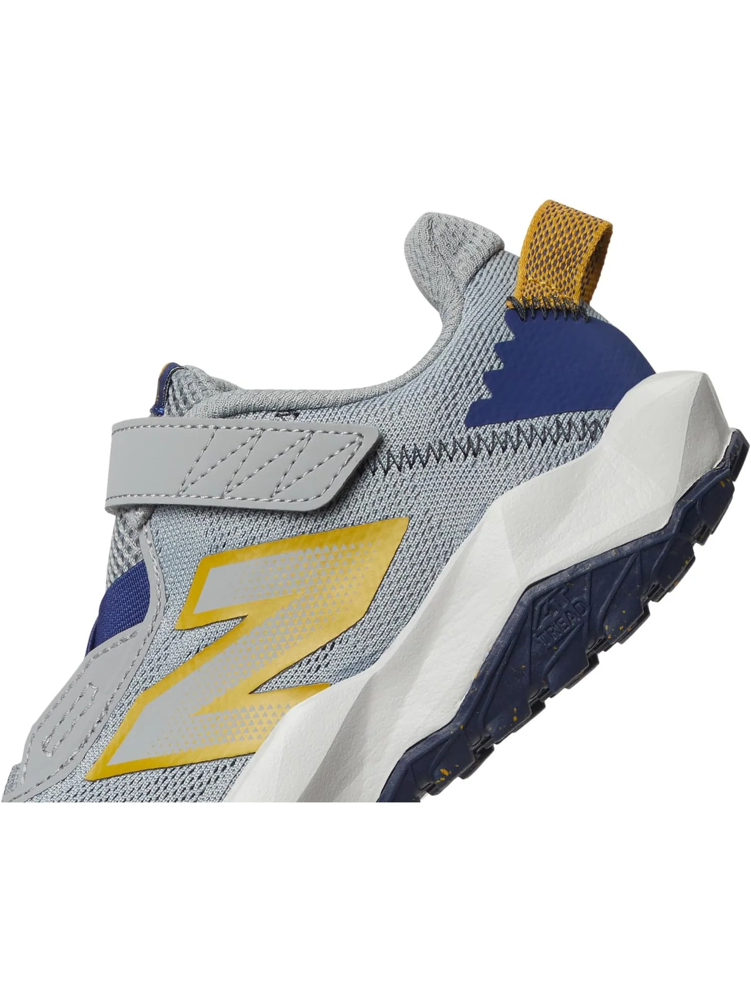 Кроссовки New Balance Kids Dynasoft Nitrel V6 Bungee Lace With Top Strap — изображение 6 из 7, серый/синий/золотистый