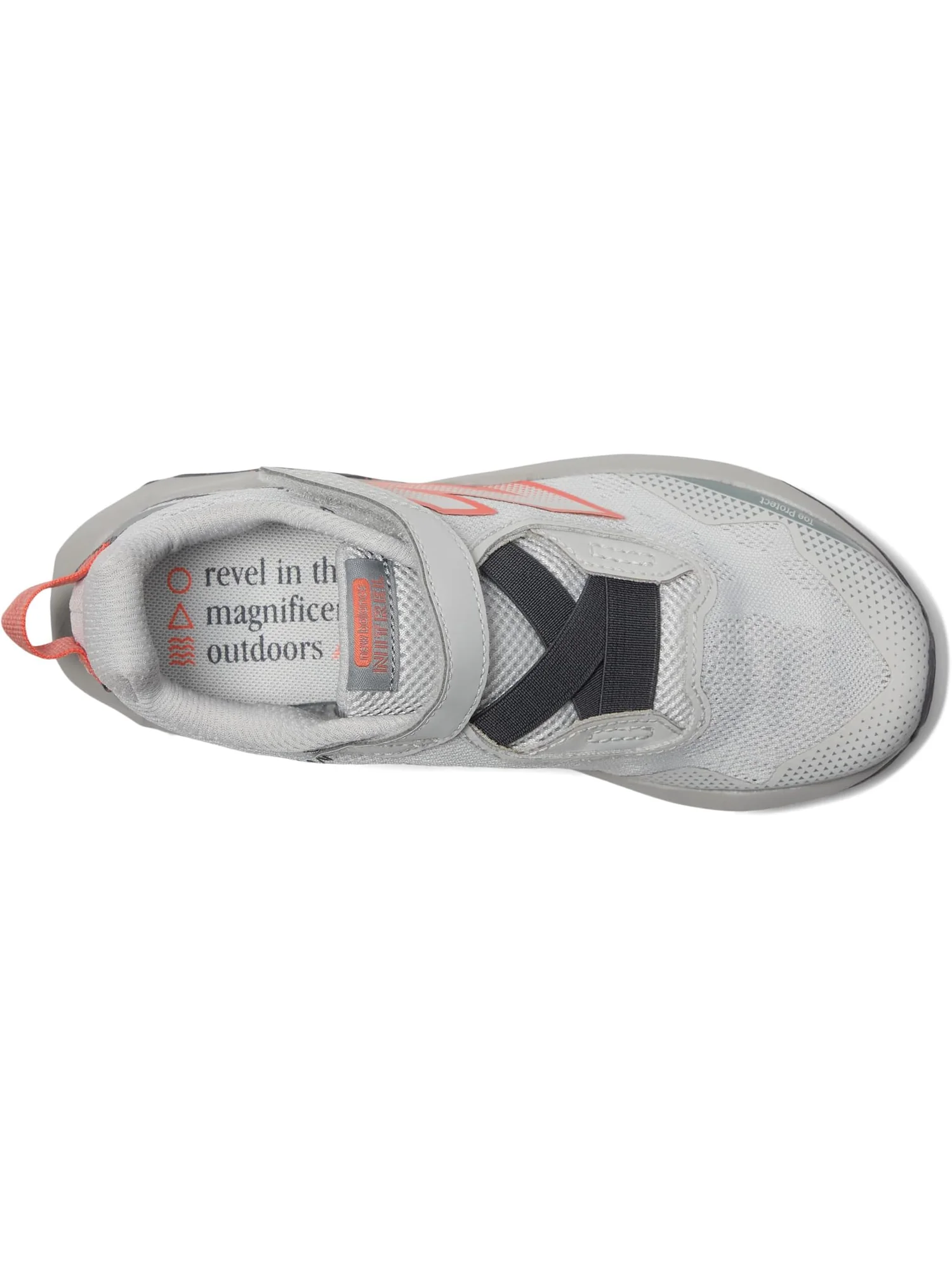 Кроссовки New Balance Kids Dynasoft Nitrel V6 Bungee Lace With Top Strap — изображение 2 из 7, серый/серый