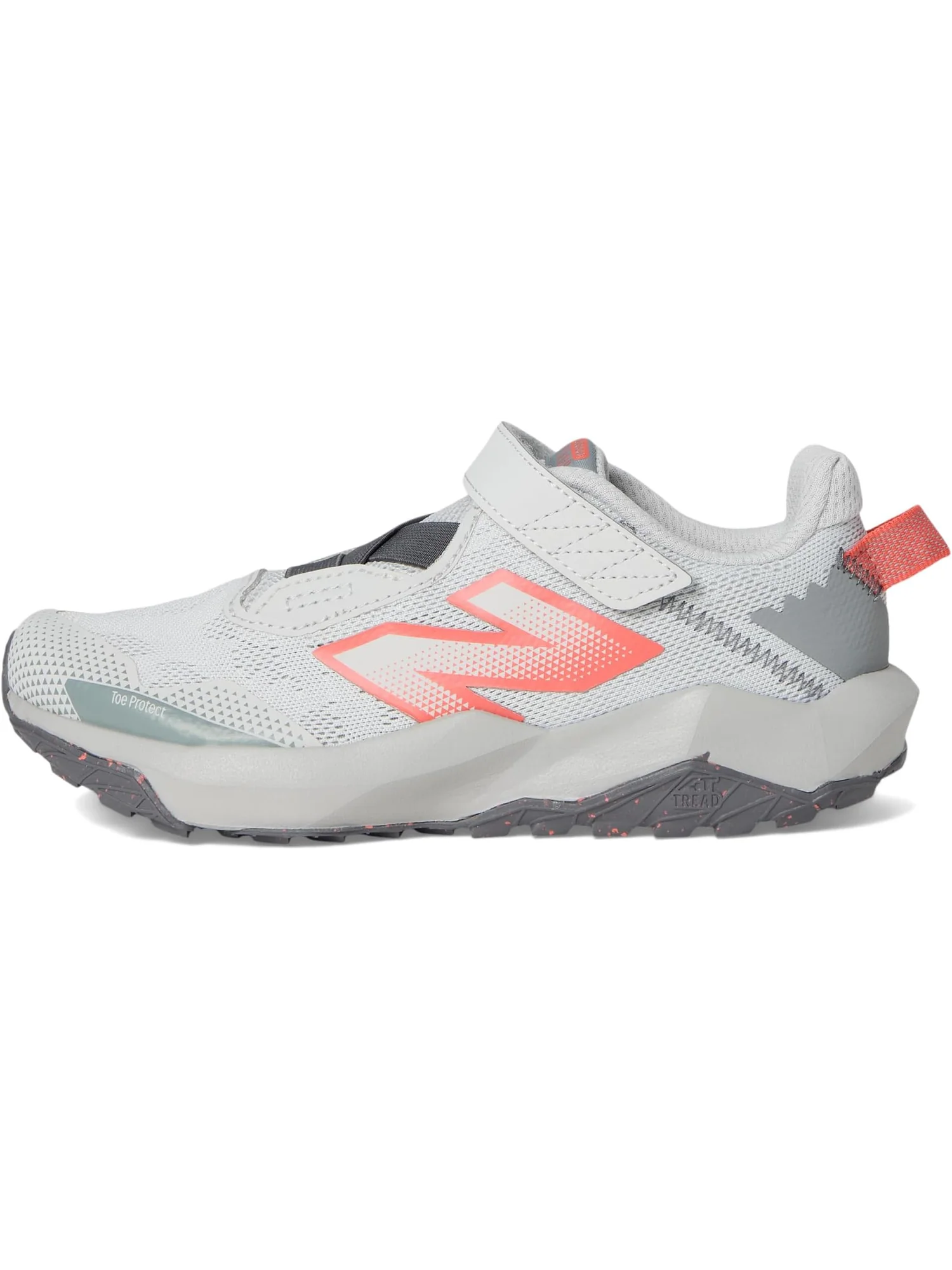 Кроссовки New Balance Kids Dynasoft Nitrel V6 Bungee Lace With Top Strap — изображение 4 из 7, серый/серый