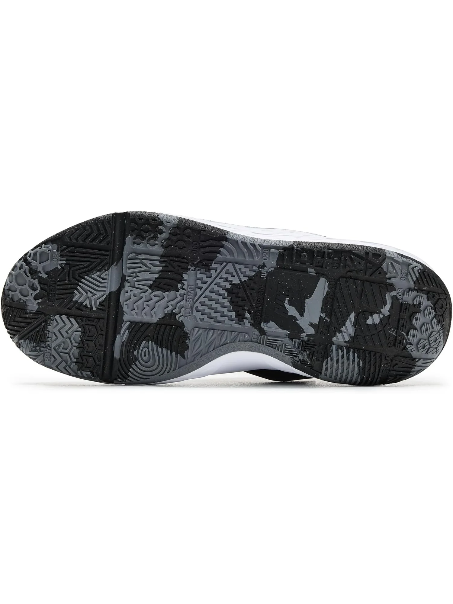 Кроссовки Nike Kids Team Hustle D 12 — изображение 5 из 7, черный/белый