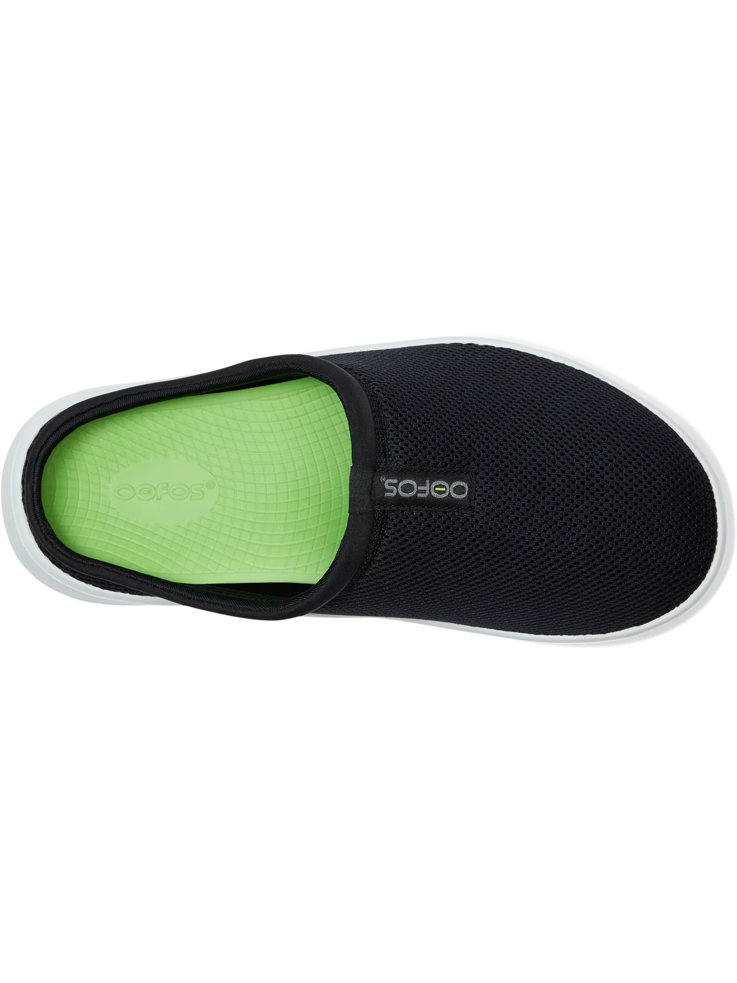 Кроссовки OOFOS OOcoozie Sport Mule Shoe — изображение 2 из 7, белый/черный