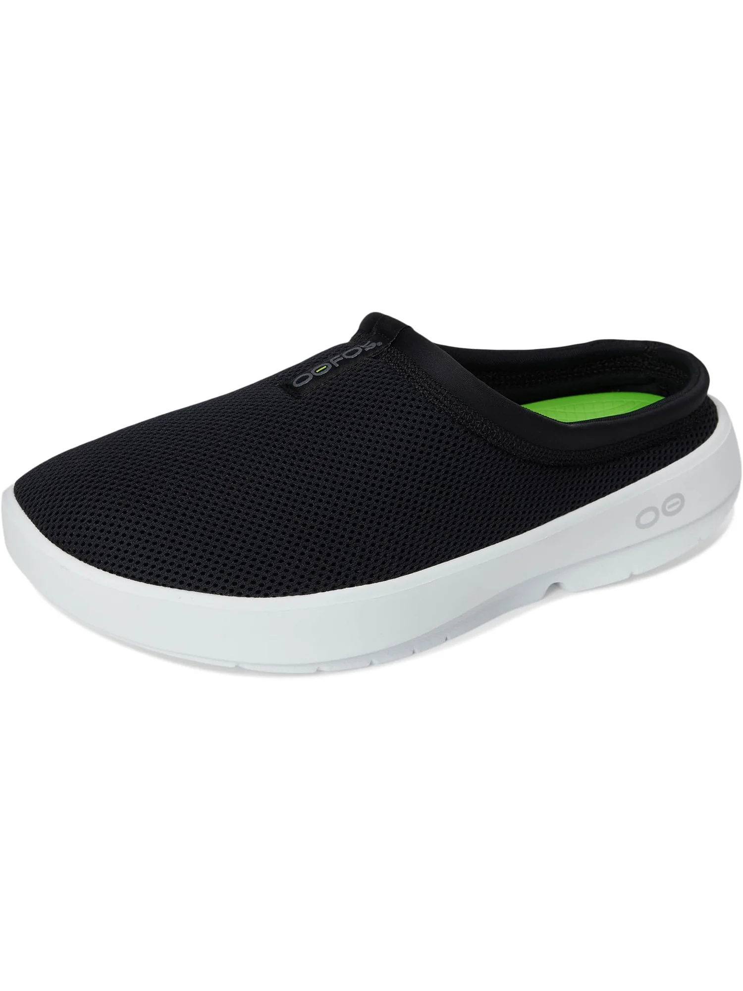 Кроссовки OOFOS OOcoozie Sport Mule Shoe — изображение 7 из 7, белый/черный
