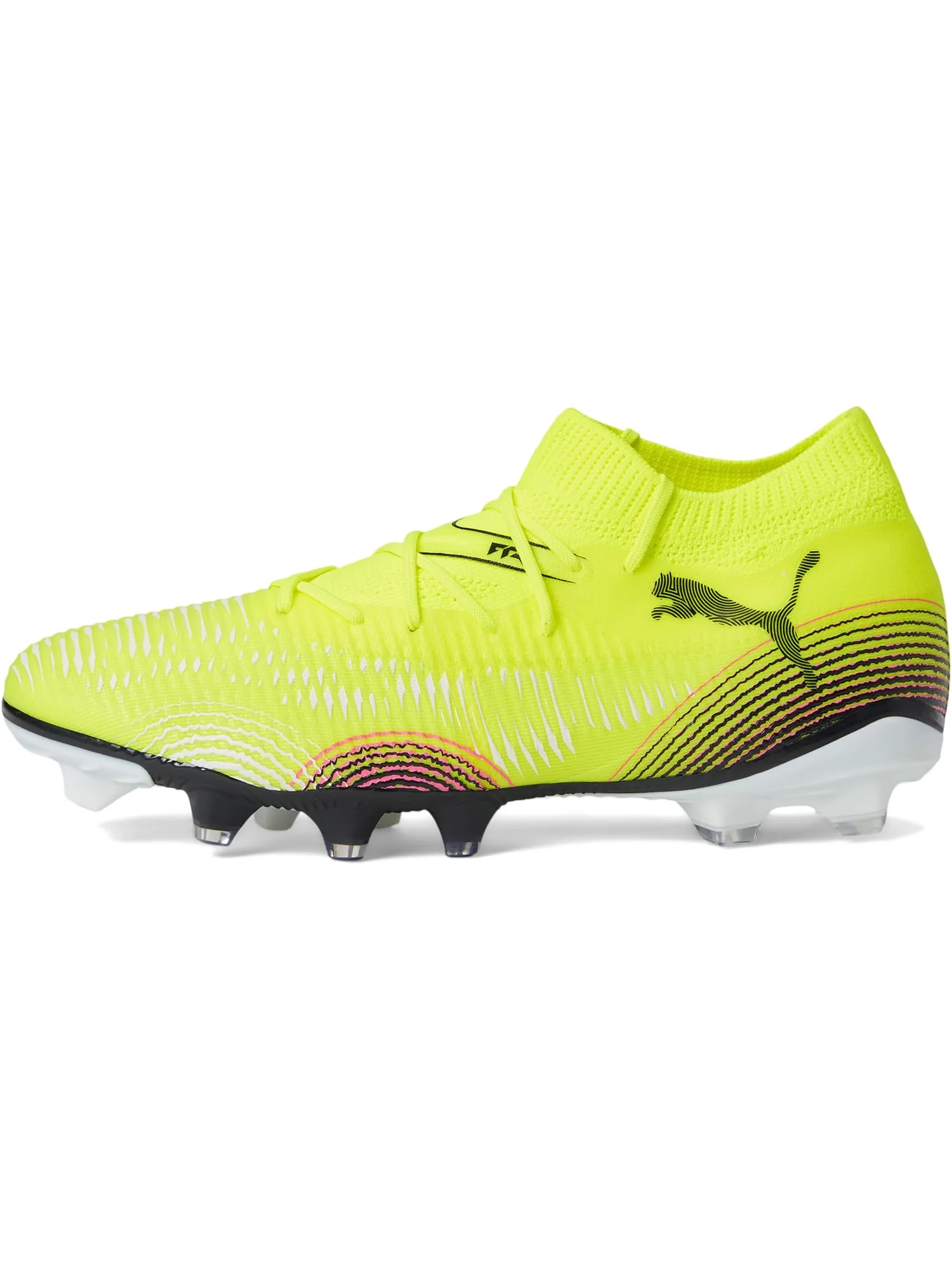 Кроссовки PUMA Future 8 Match Firm, Artificial Ground Soccer Cleats — изображение 4 из 7, желтый-серебристый