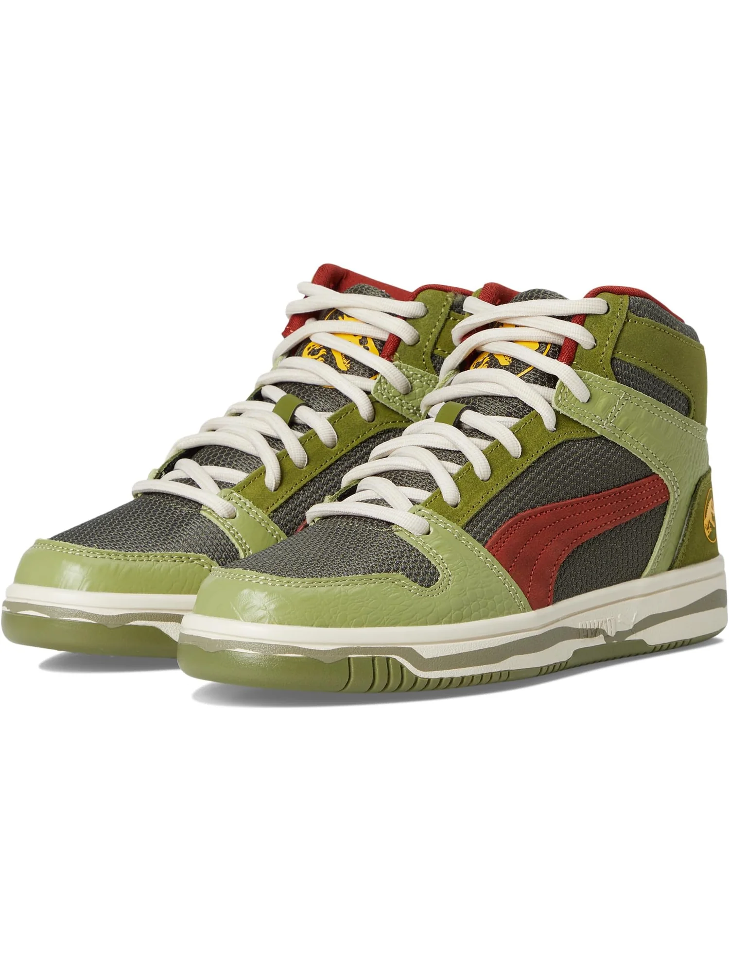 Кроссовки PUMA Kids Rebound Layup Mid Jurassic World Shoes