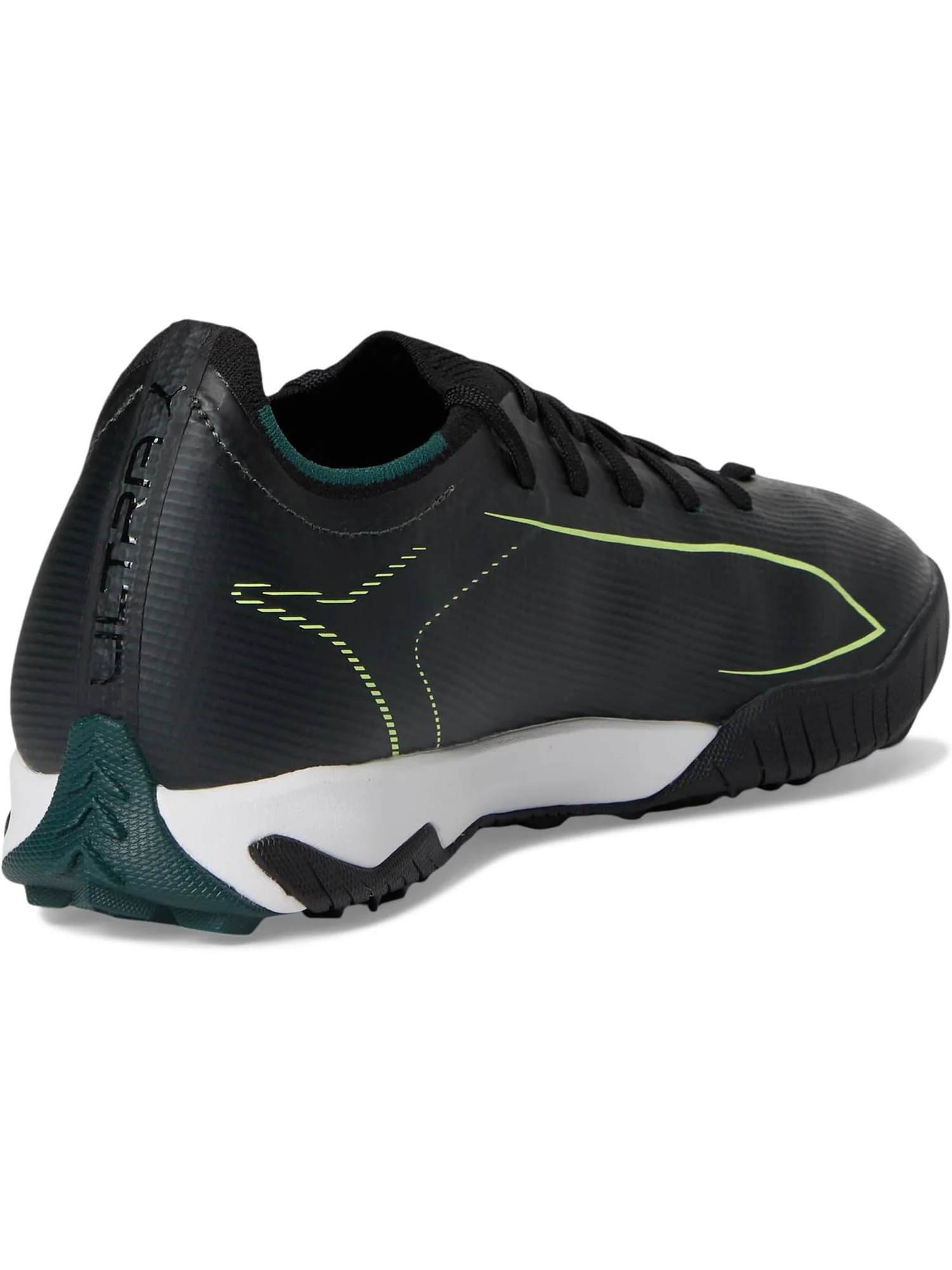 Кроссовки PUMA Ultra 6 Match Turf Trainer Soccer Cleats — изображение 5 из 7, черный/светлый/зеленый