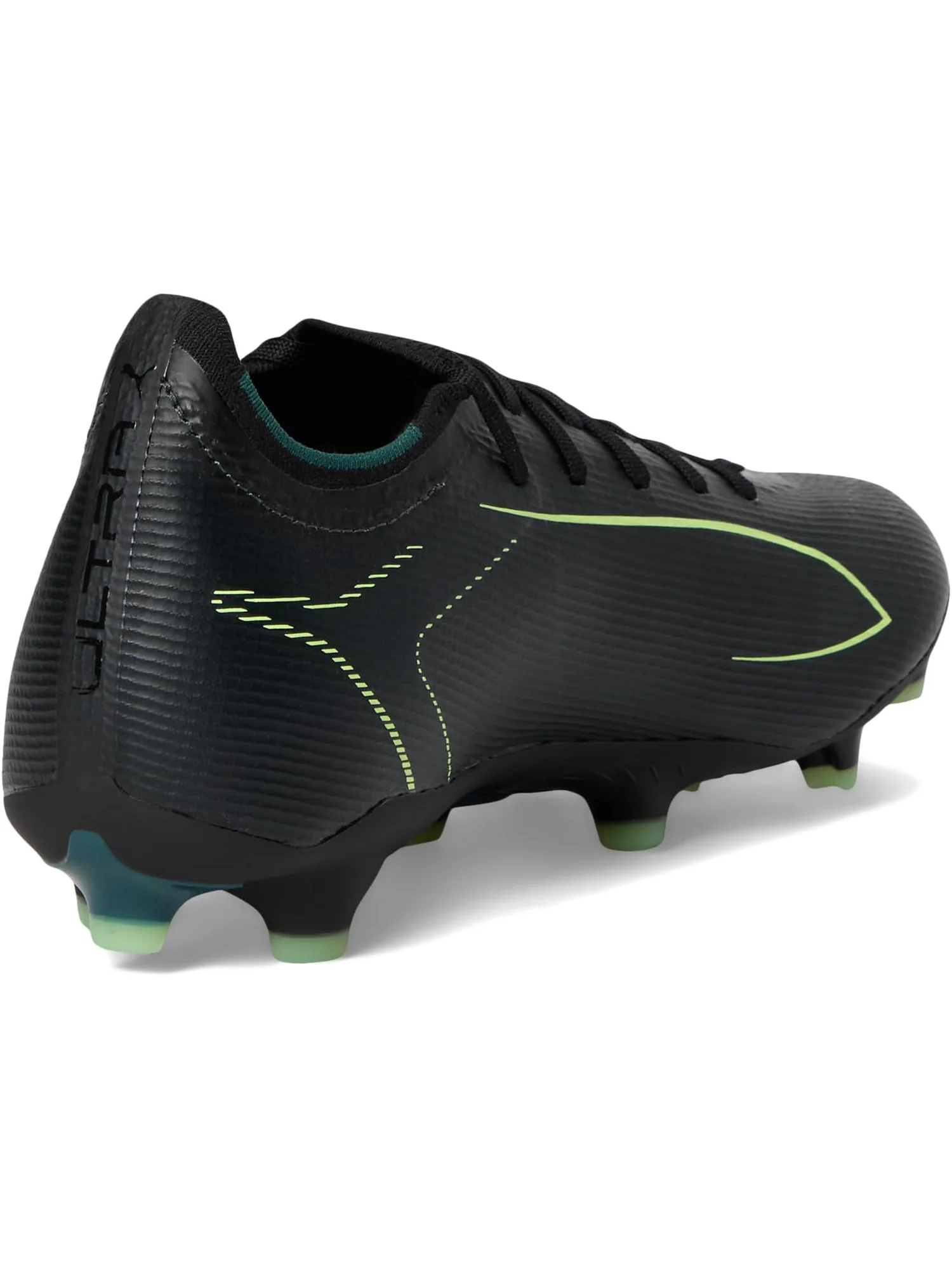 Кроссовки PUMA Ultra 6 Match Firm, Artificial Ground Soccer Cleats — изображение 5 из 7, черный/светлый/зеленый
