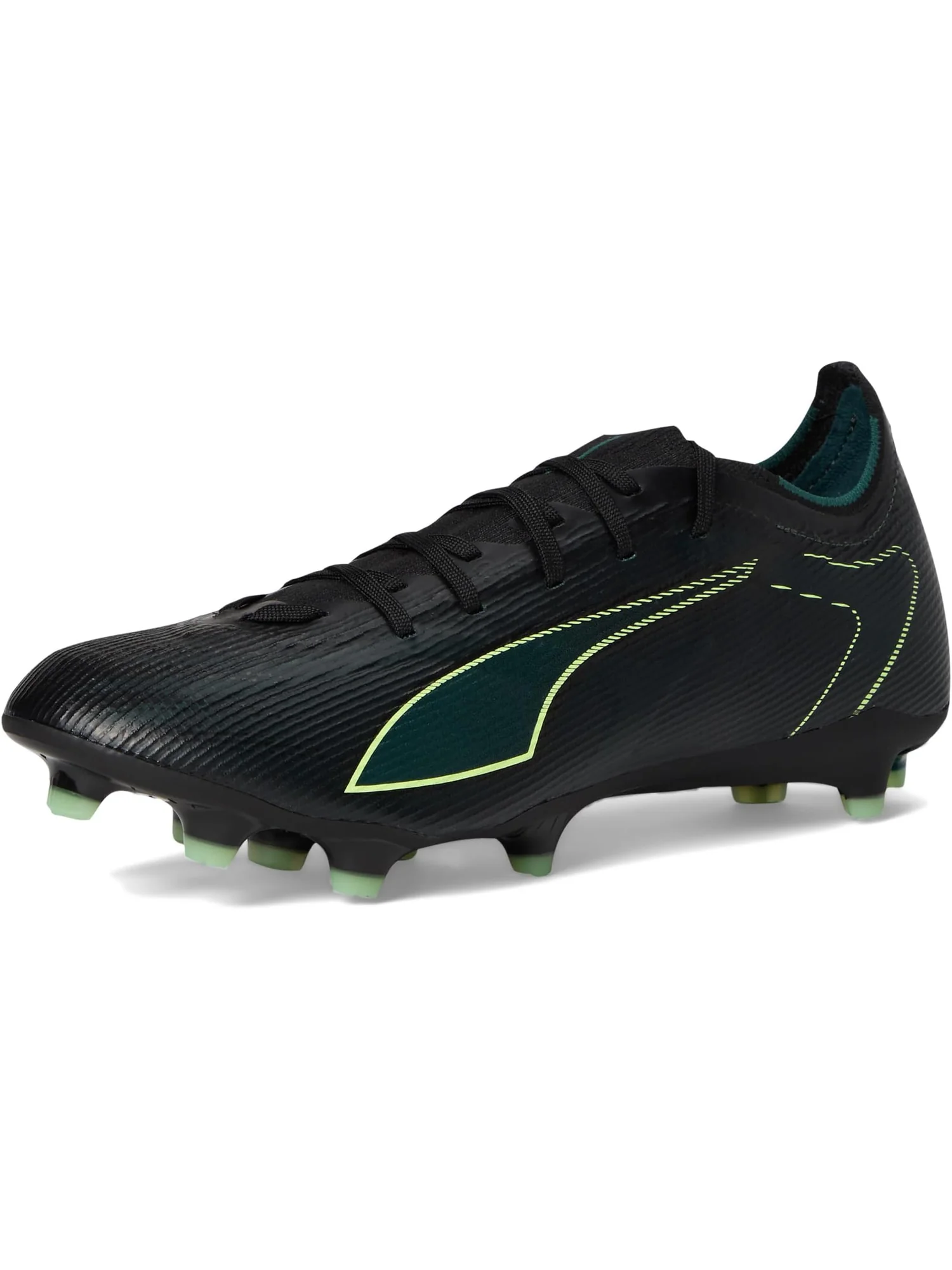 Кроссовки PUMA Ultra 6 Match Firm, Artificial Ground Soccer Cleats — изображение 7 из 7, черный/светлый/зеленый