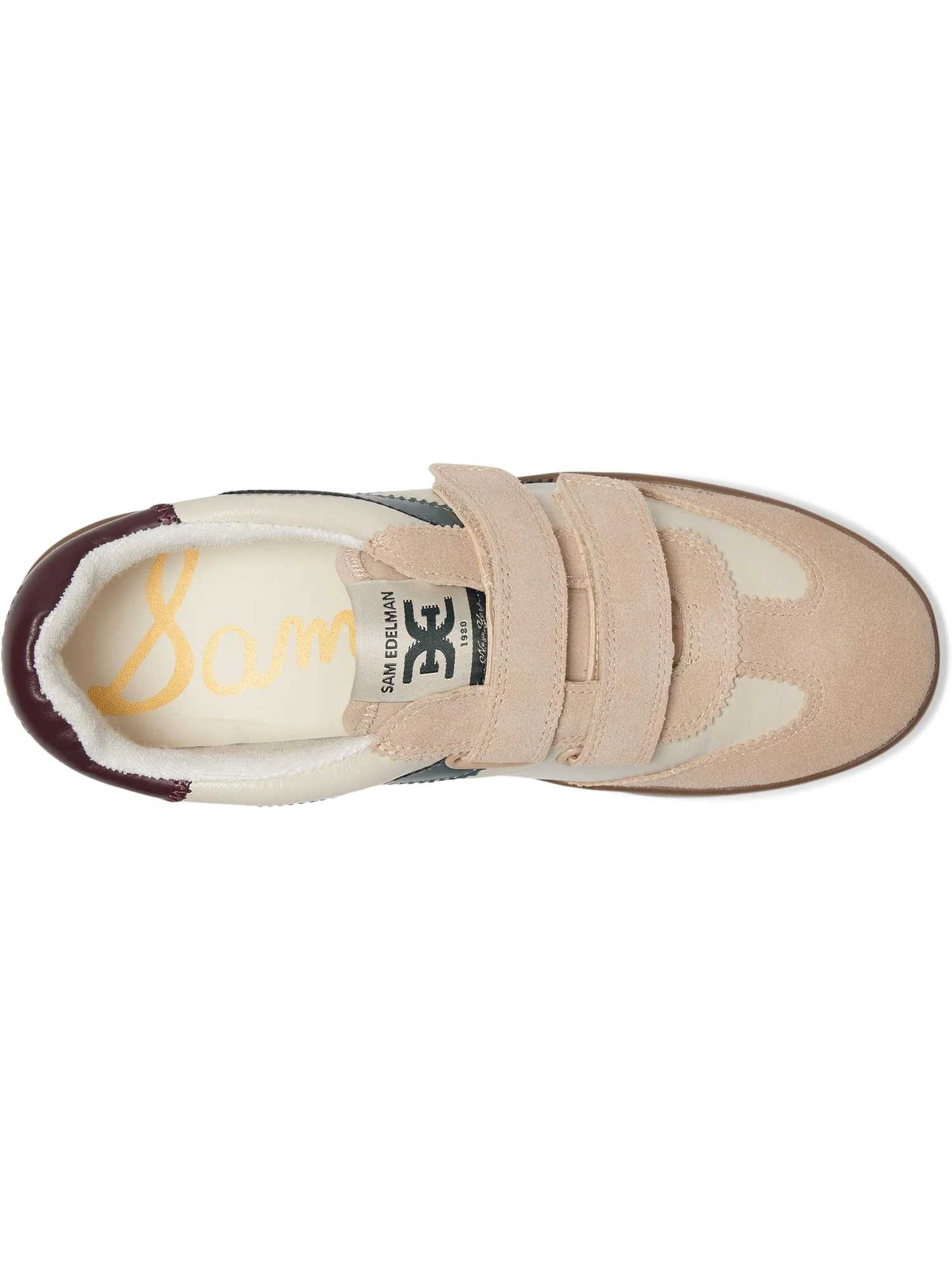 Кроссовки Sam Edelman Talia Slip-On Shoes — изображение 2 из 7, слоновая кость//зеленый