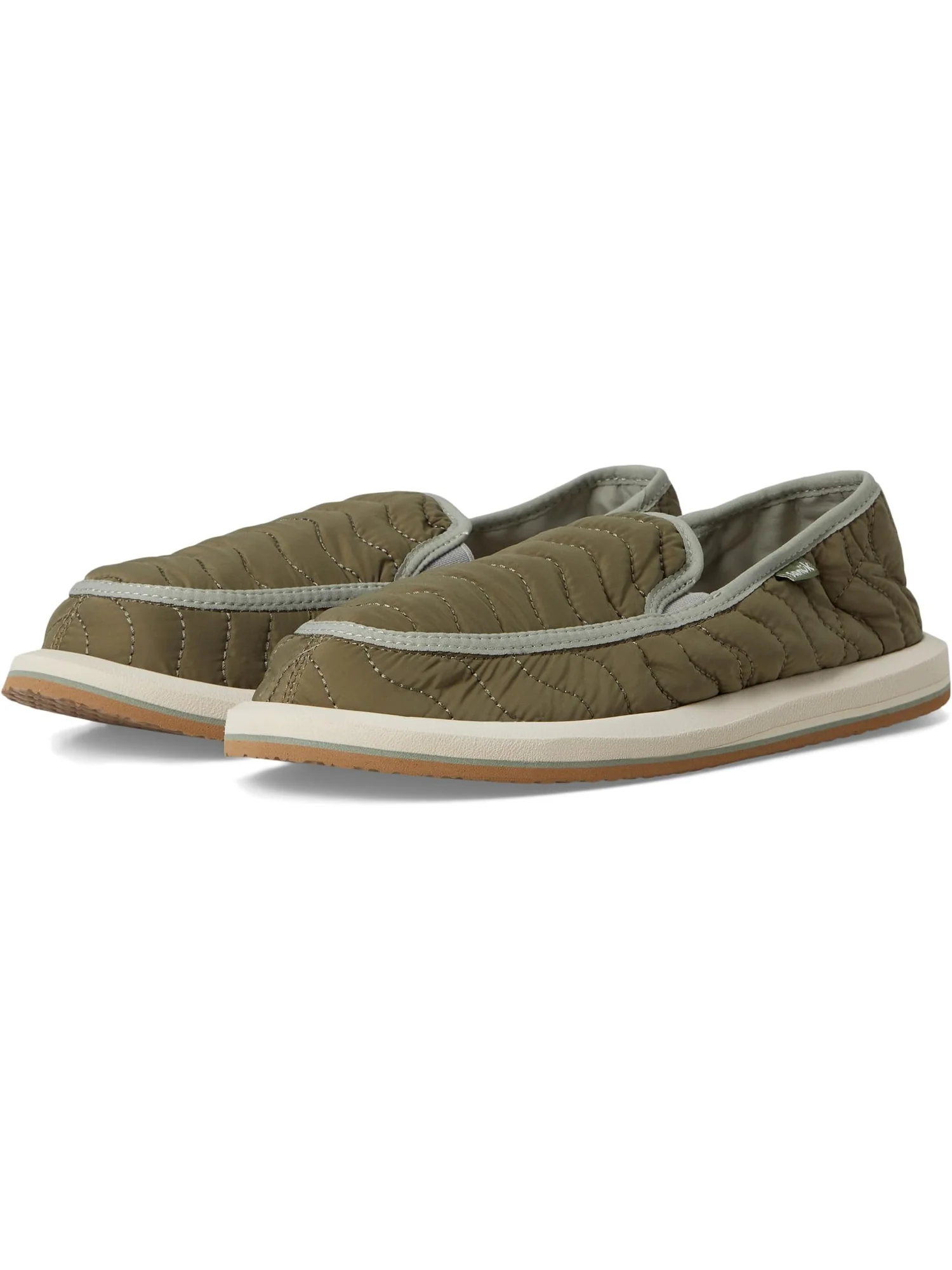 Кроссовки Sanuk Donna Quilted — изображение 1 из 7, оливковый