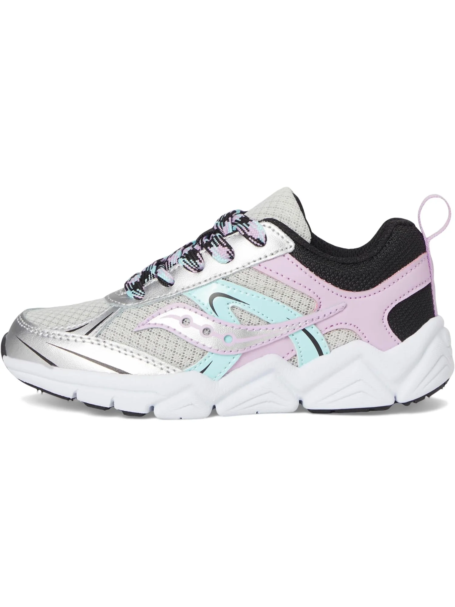Кроссовки Saucony Kids Flash XT — изображение 4 из 7, серебристый/черный