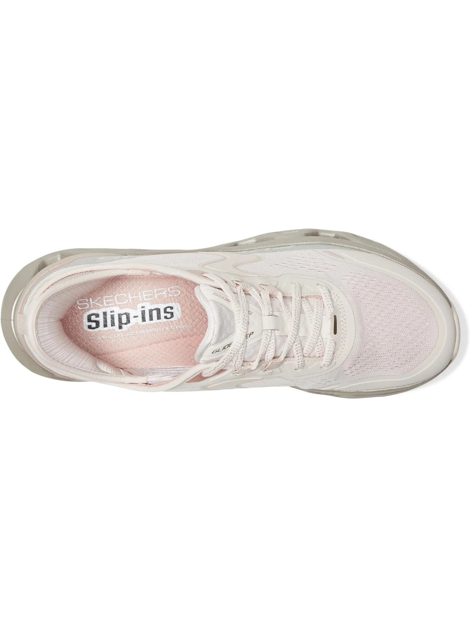 Кроссовки SKECHERS Glide-Step Altus Starlight Shine Hands Free Slip-Ins — изображение 2 из 7, натуральный золотистый