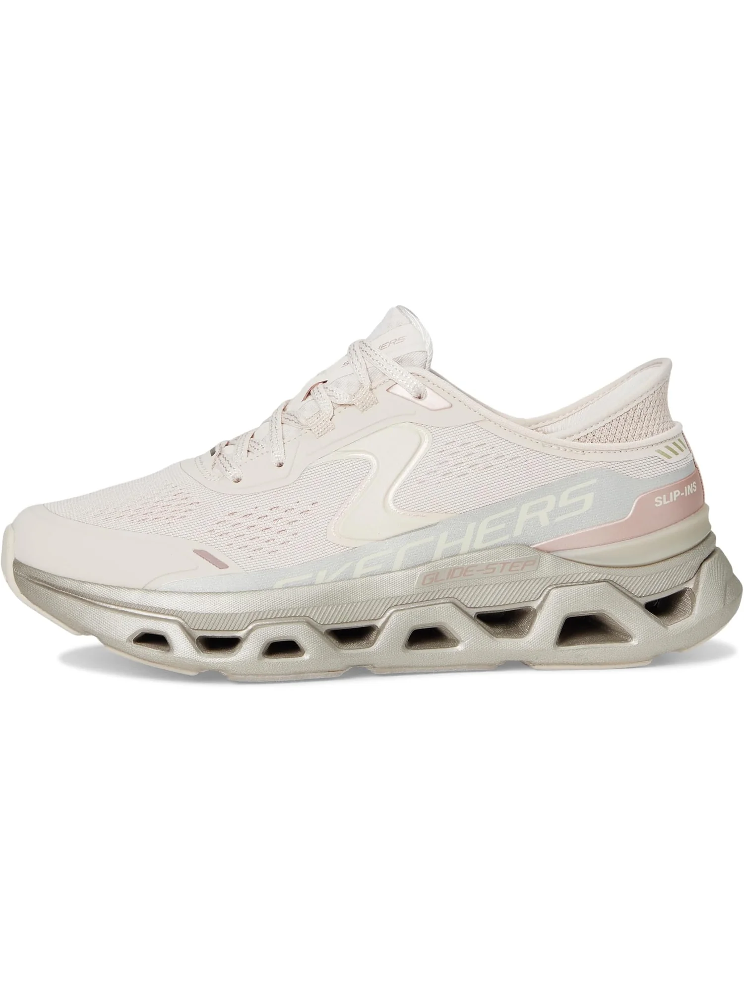 Кроссовки SKECHERS Glide-Step Altus Starlight Shine Hands Free Slip-Ins — изображение 4 из 7, натуральный золотистый