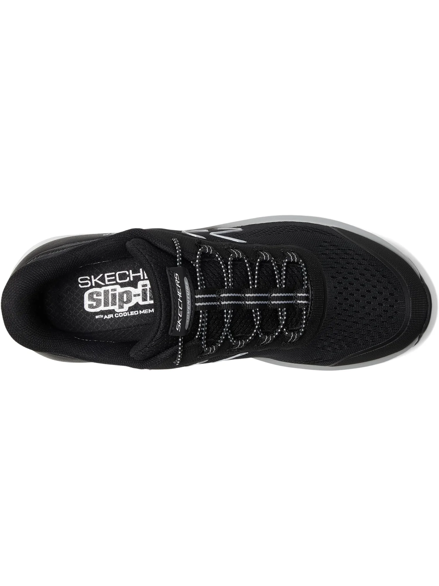Кроссовки SKECHERS Glide Step Sole Hands Free Slip-Ins — изображение 2 из 7, черный/белый