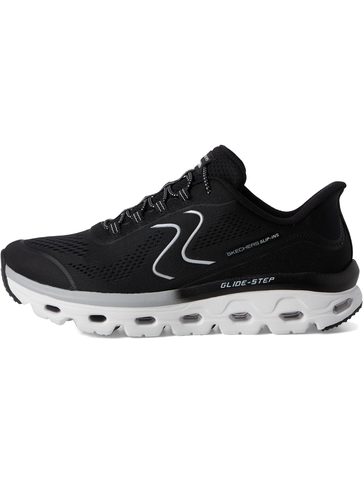 Кроссовки SKECHERS Glide Step Sole Hands Free Slip-Ins — изображение 4 из 7, черный/белый