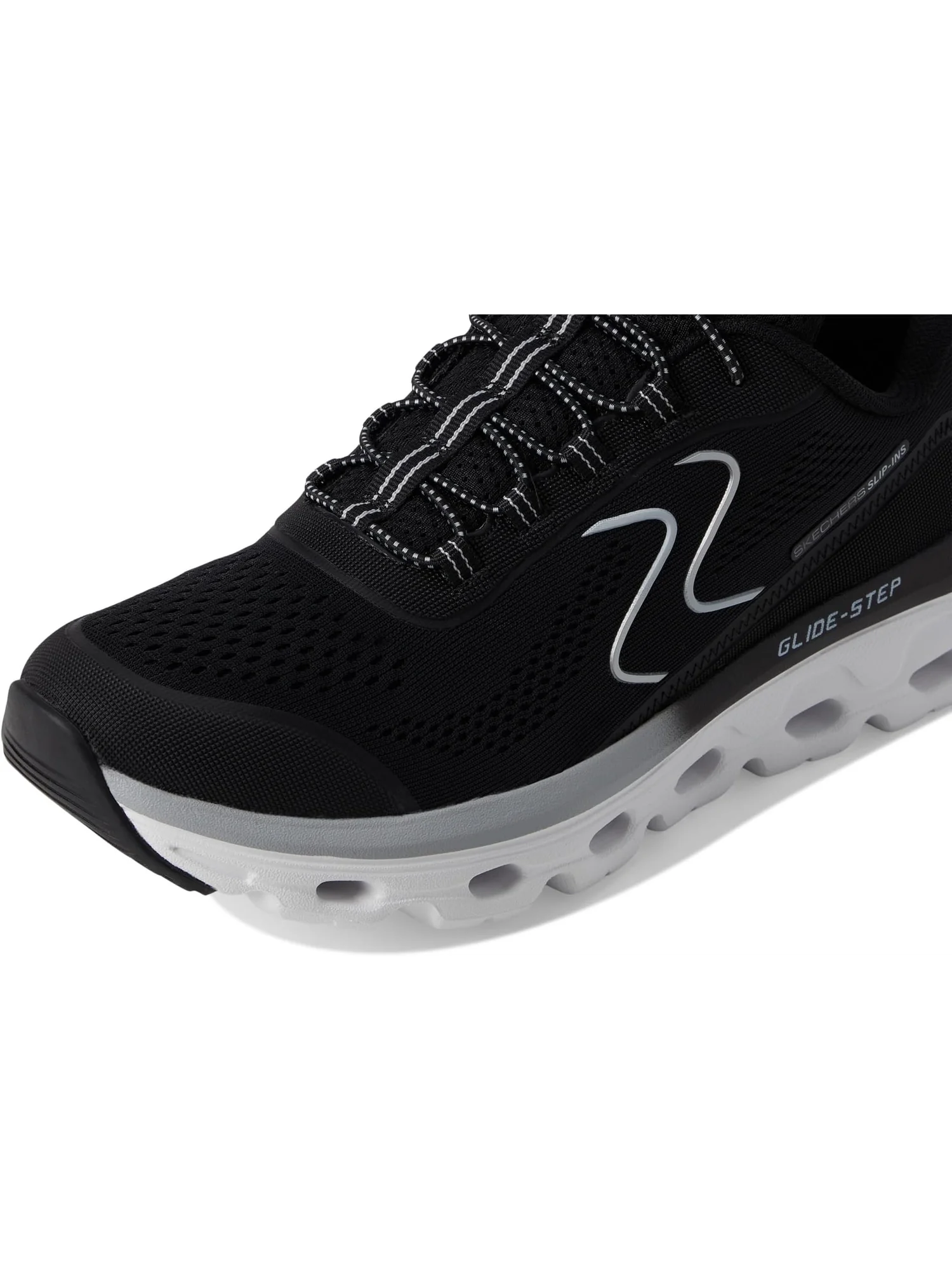 Кроссовки SKECHERS Glide Step Sole Hands Free Slip-Ins — изображение 6 из 7, черный/белый
