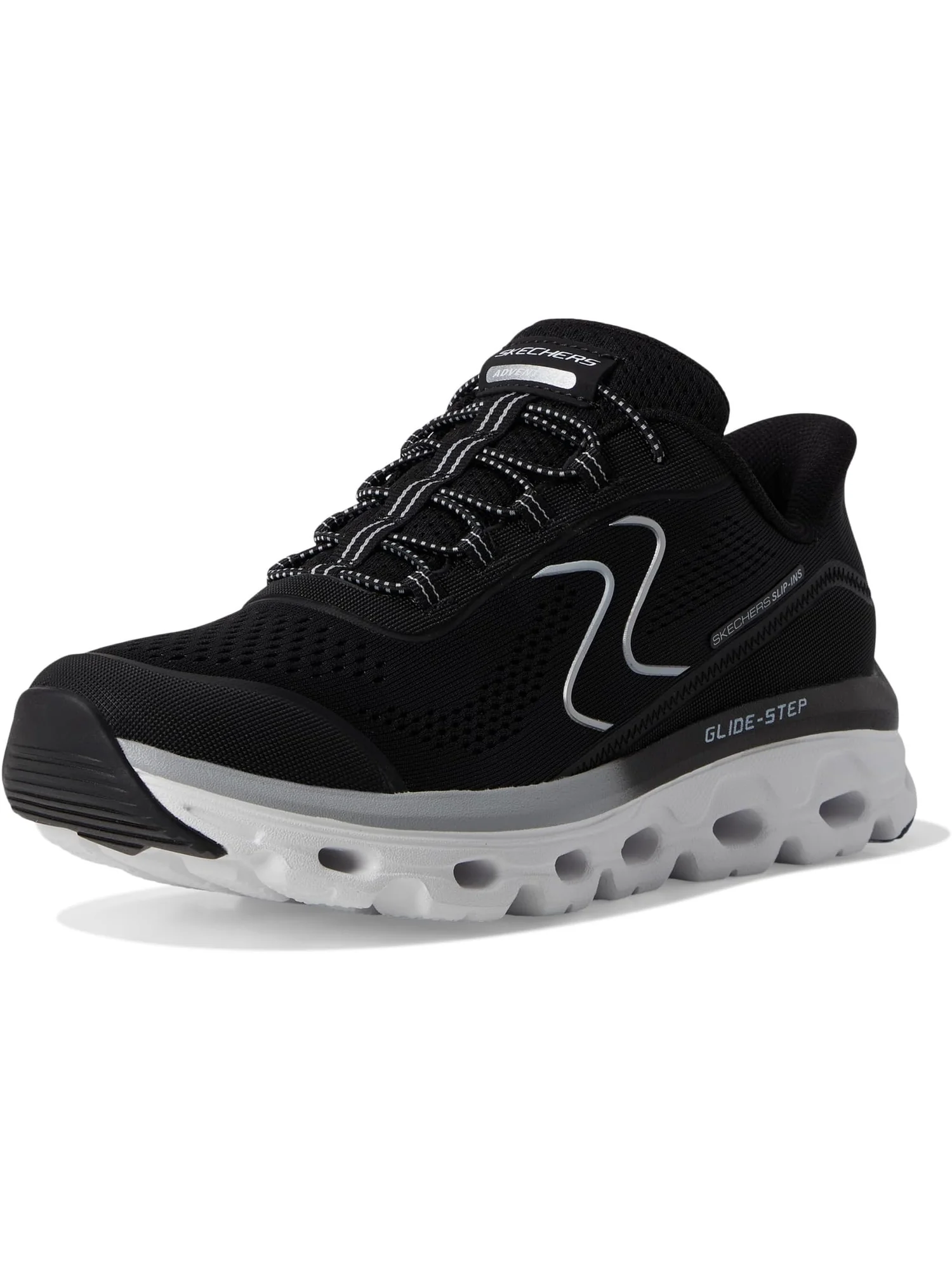 Кроссовки SKECHERS Glide Step Sole Hands Free Slip-Ins — изображение 7 из 7, черный/белый