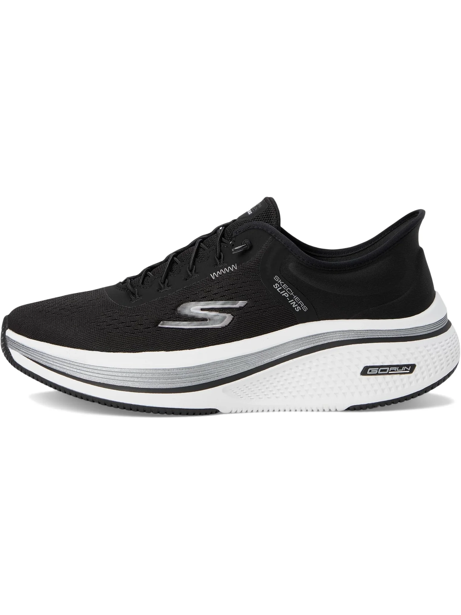 Кроссовки SKECHERS Go Run Elevate 2.0 Banyan Hands Free Slip-Ins — изображение 4 из 7, черный/белый