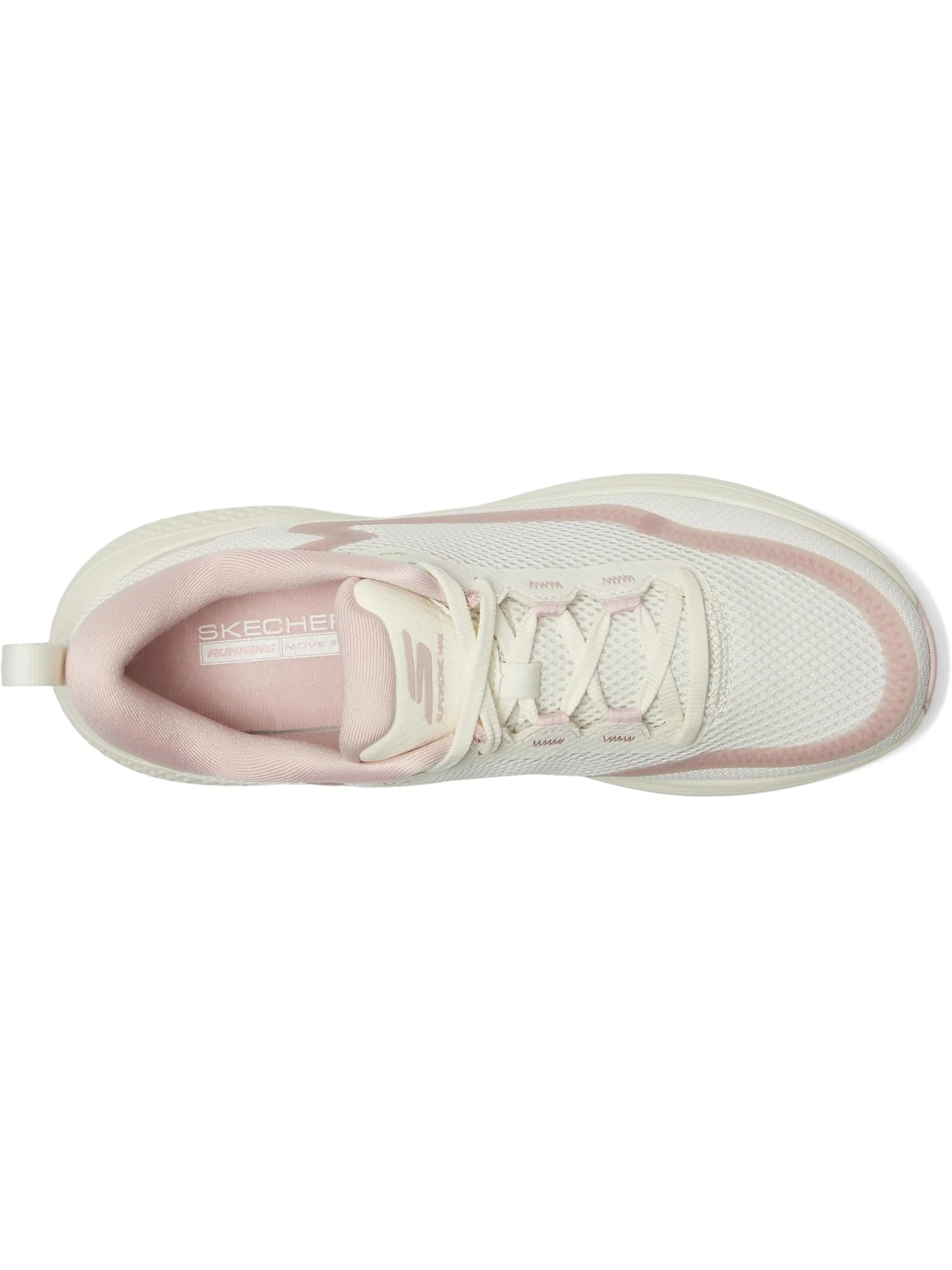 Кроссовки SKECHERS Go Run Supersonic Max — изображение 2 из 7, натуральный/розовый