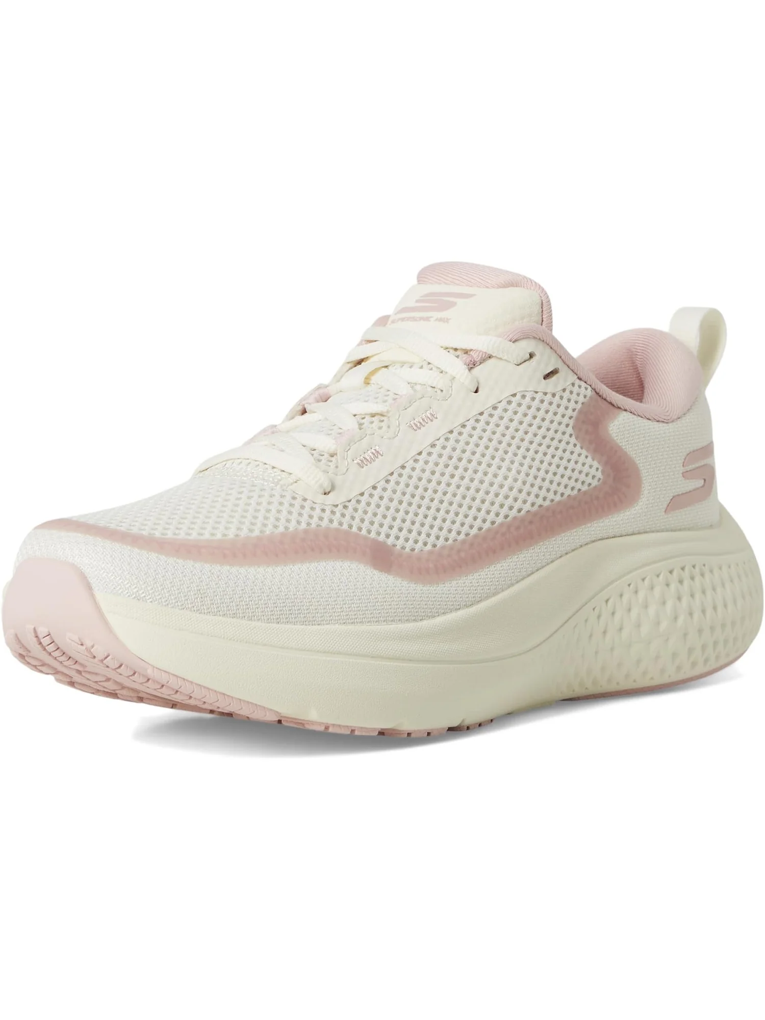 Кроссовки SKECHERS Go Run Supersonic Max — изображение 7 из 7, натуральный/розовый