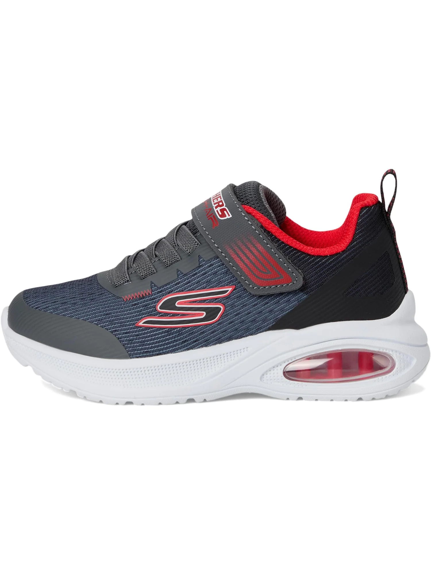 Кроссовки SKECHERS KIDS Microspec Max Advance-squad-p 404105L — изображение 4 из 7, темно-серый/черный