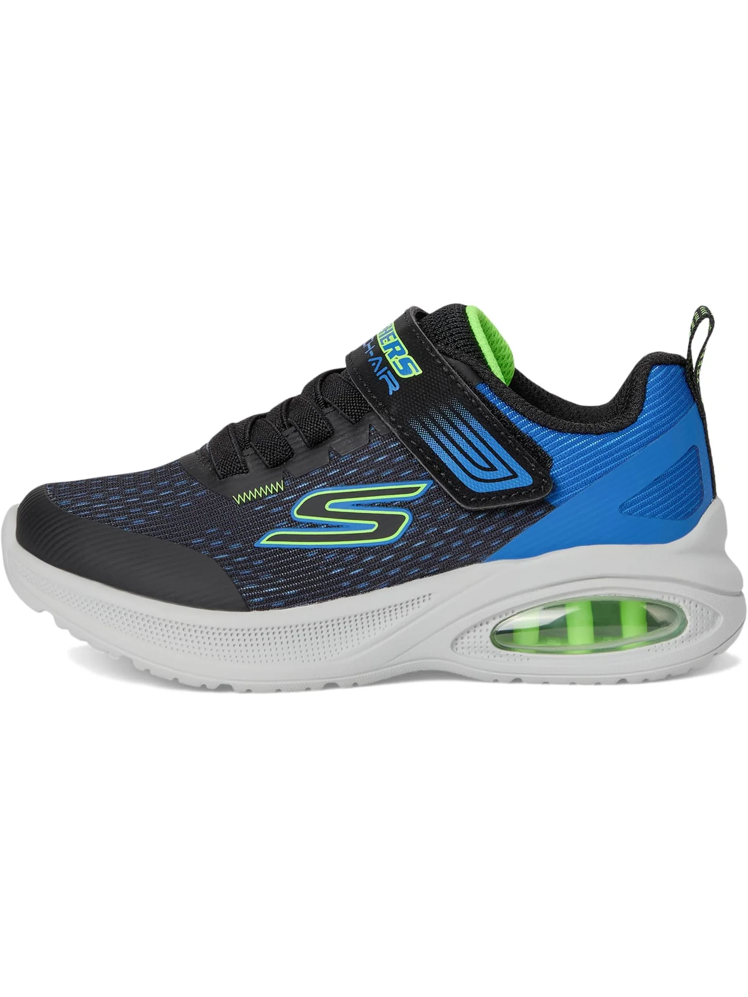 Кроссовки SKECHERS KIDS Microspec Max Advance-squad-p 404105L — изображение 4 из 7, черный/синий