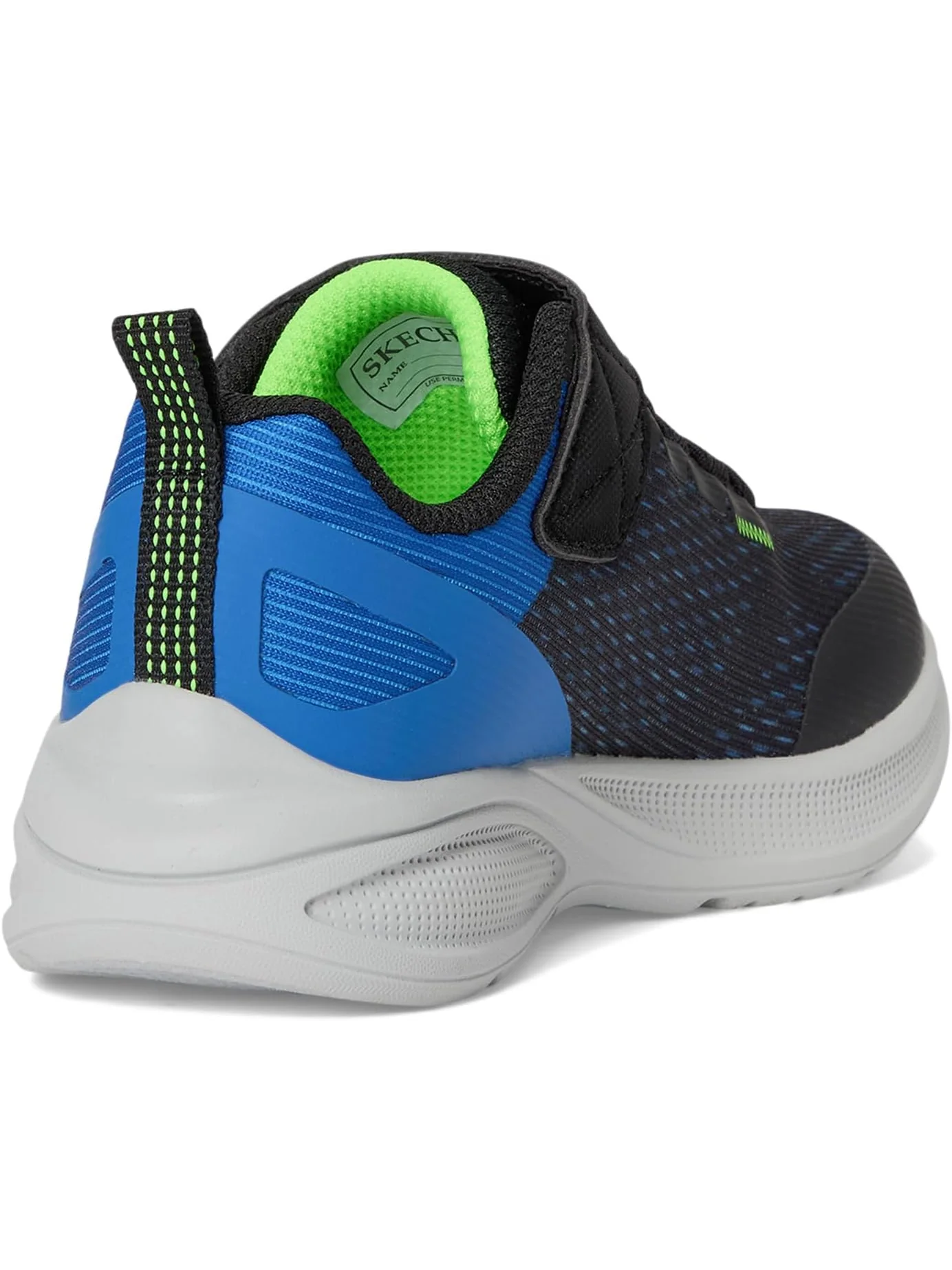 Кроссовки SKECHERS KIDS Microspec Max Advance-squad-p 404105L — изображение 5 из 7, черный/синий