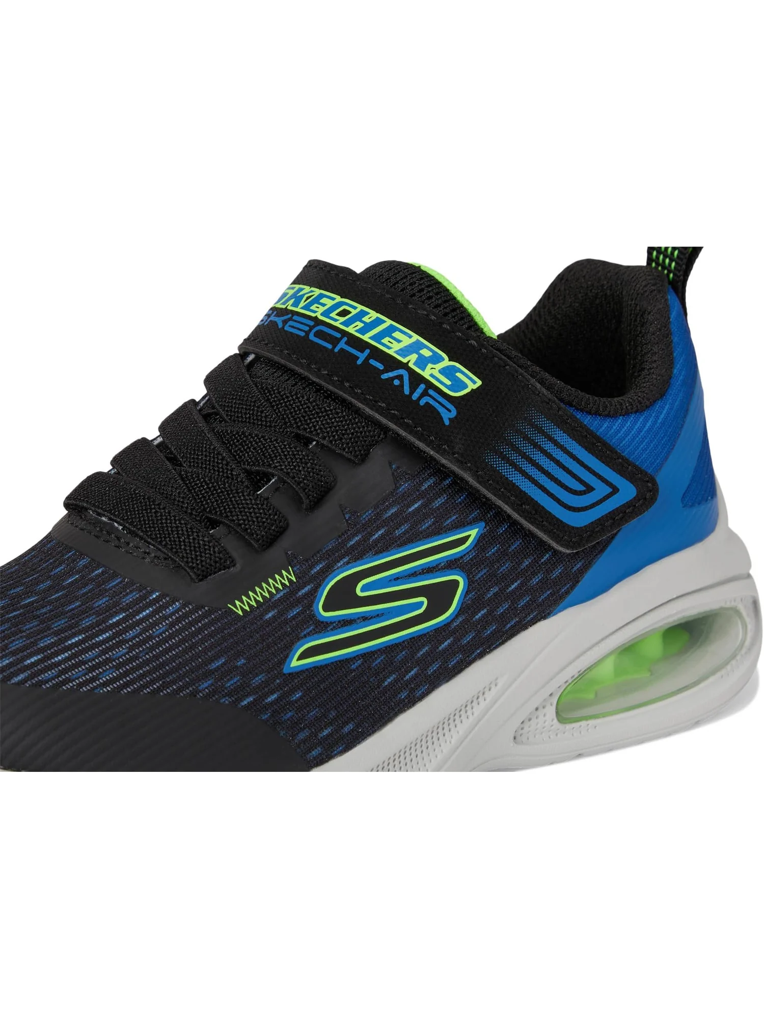 Кроссовки SKECHERS KIDS Microspec Max Advance-squad-p 404105L — изображение 6 из 7, черный/синий