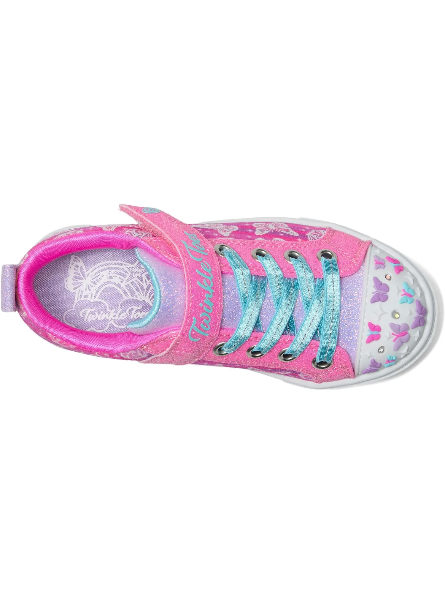 Кроссовки SKECHERS KIDS Twinkle Sparks - Ombre Flutte — изображение 2 из 7, розовый/мульти