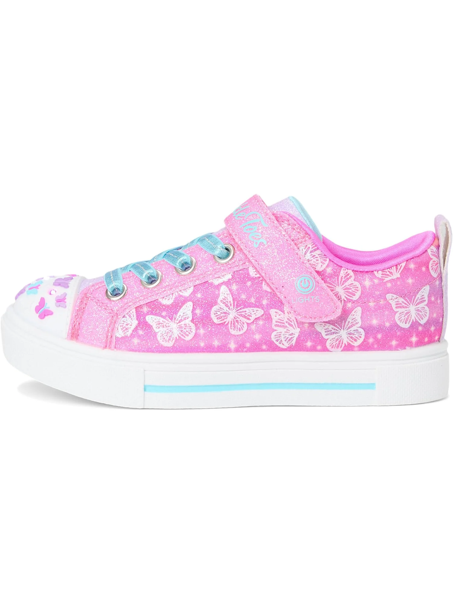 Кроссовки SKECHERS KIDS Twinkle Sparks - Ombre Flutte — изображение 4 из 7, розовый/мульти